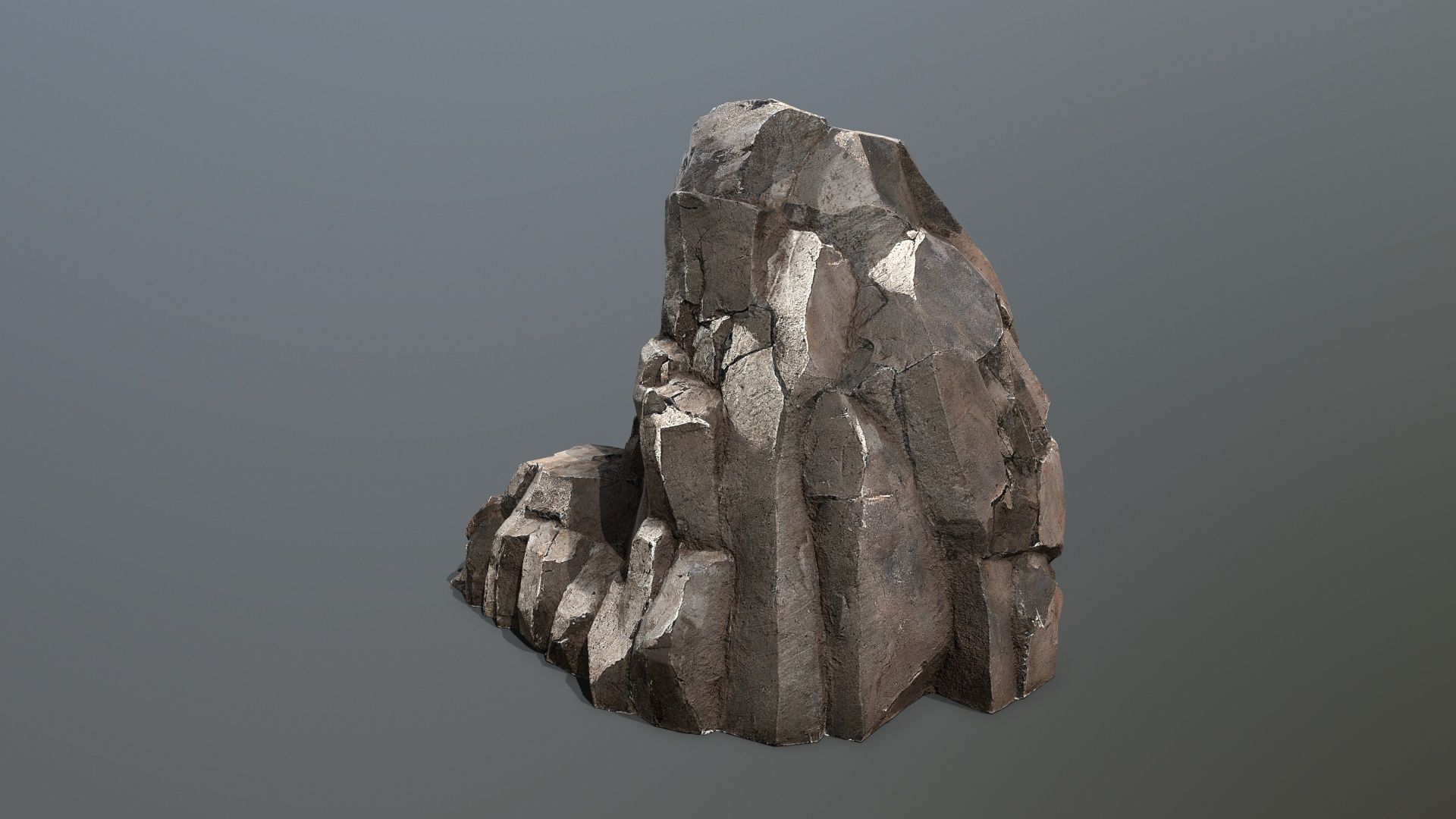 desert rocks Low-poly 3D model_6