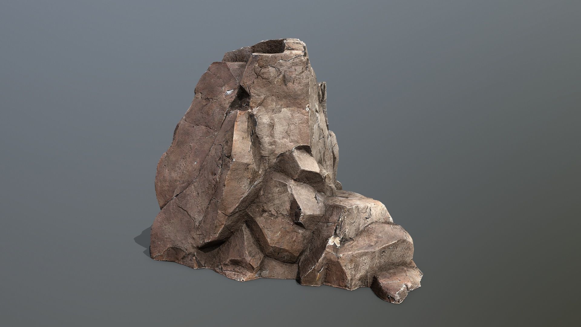 desert rocks Low-poly 3D model_2