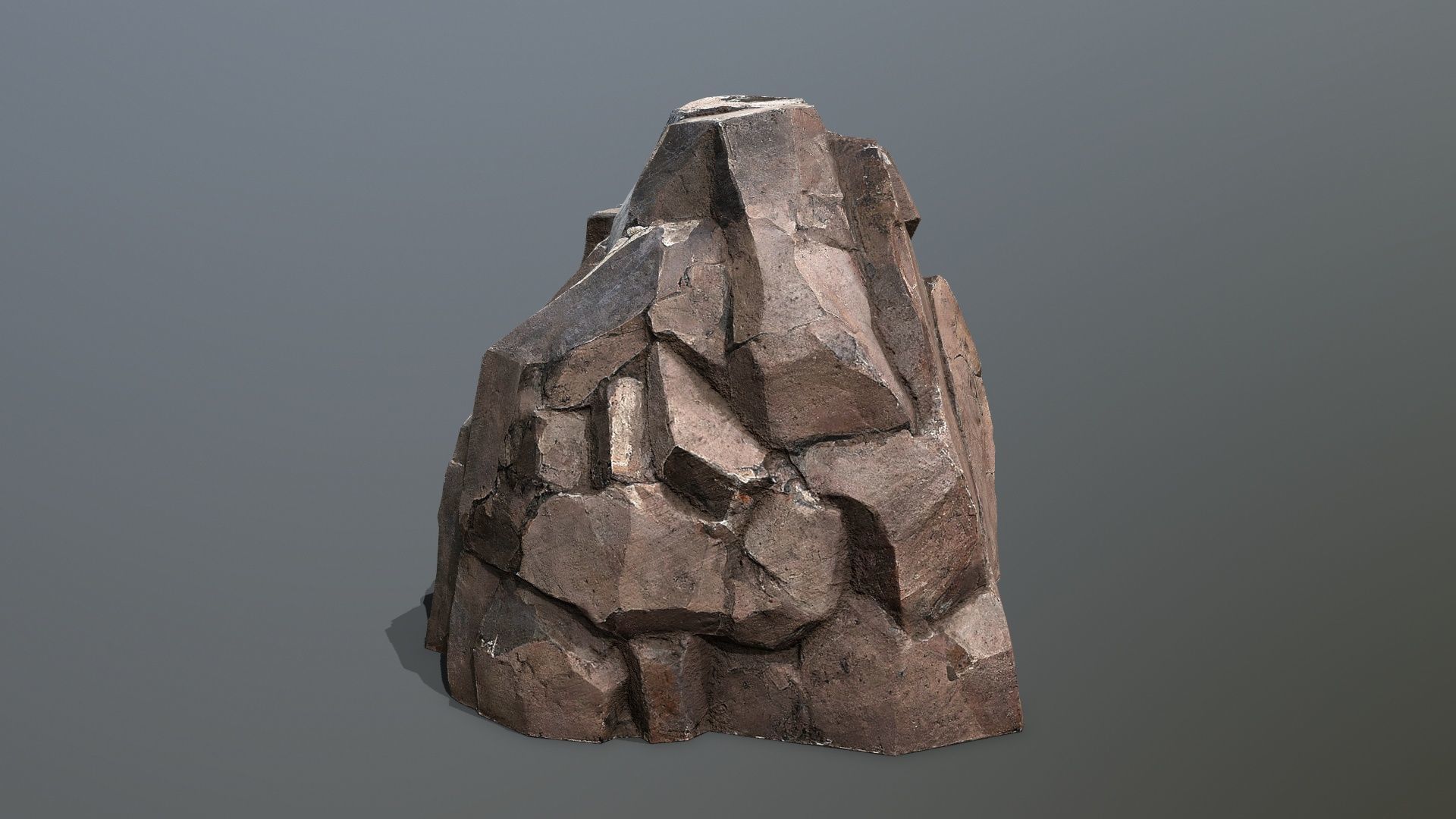desert rocks Low-poly 3D model_8