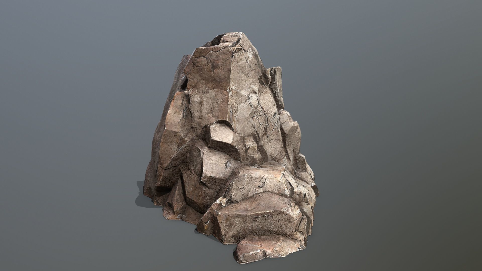 desert rocks Low-poly 3D model_3