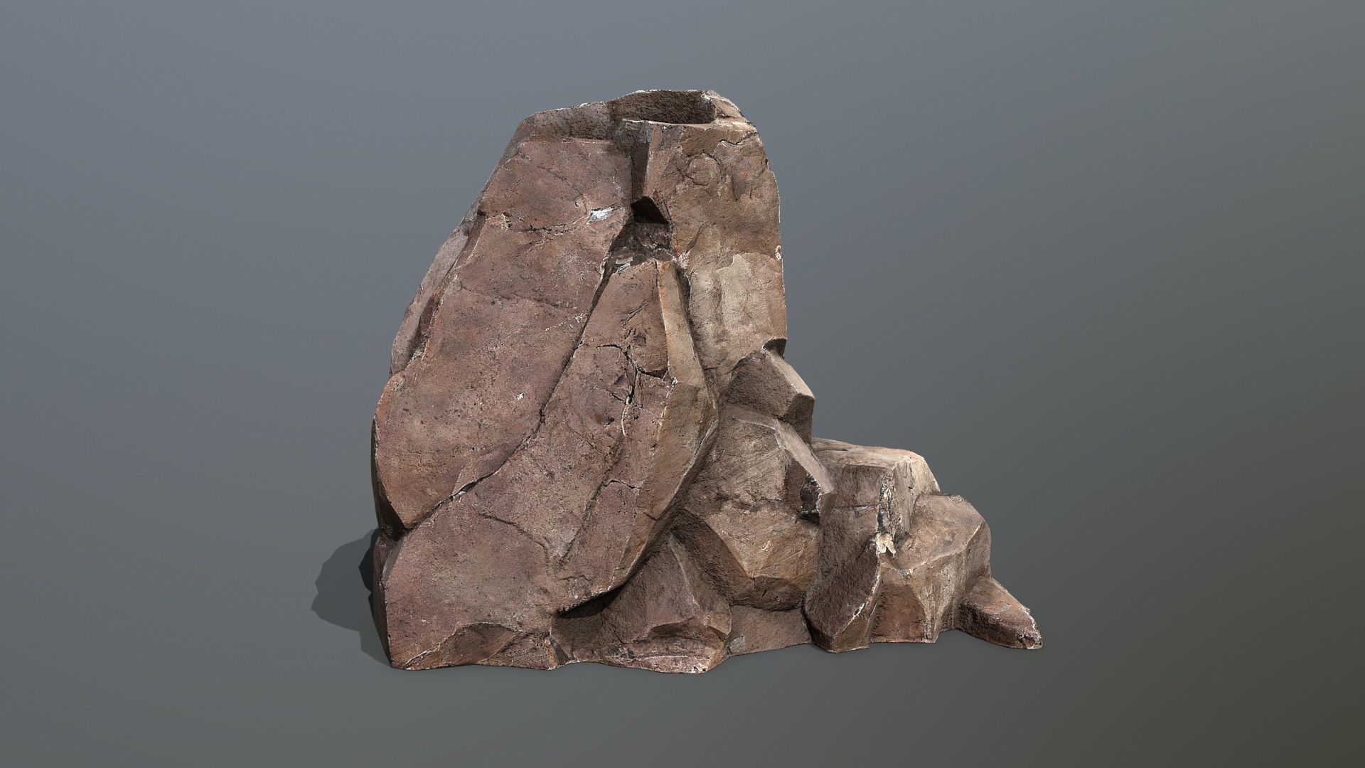 desert rocks Low-poly 3D model_10