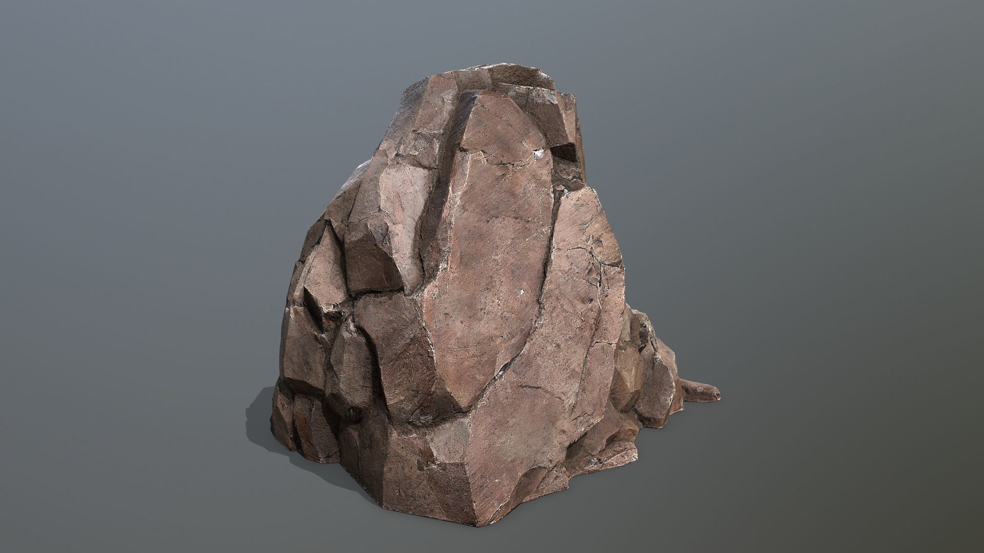 desert rocks Low-poly 3D model_9