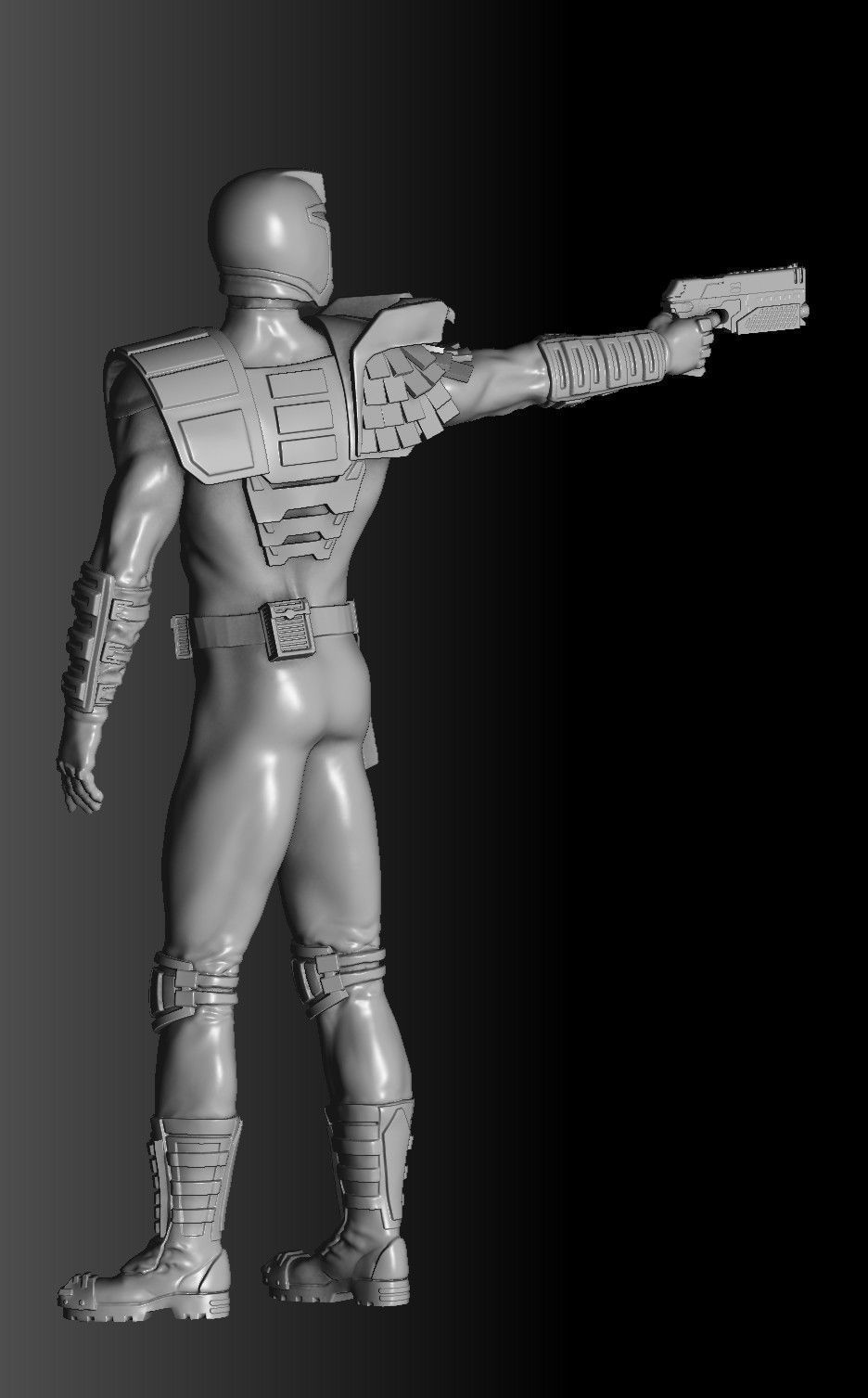 Judge Dredd for 3D printing STL 3D print model_28