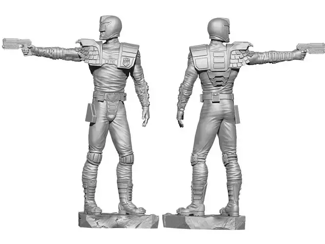 Judge Dredd for 3D printing STL