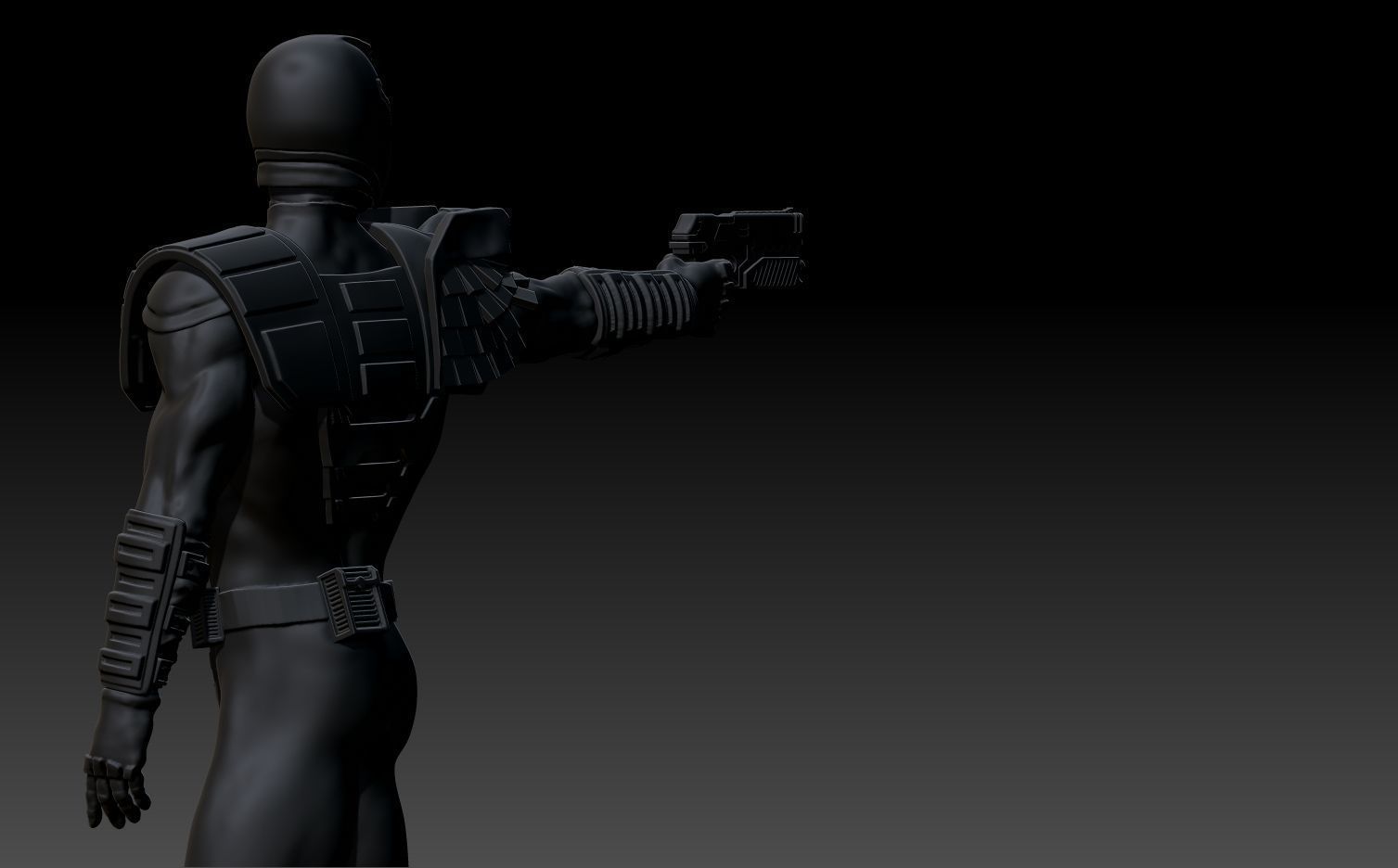 Judge Dredd for 3D printing STL 3D print model_25