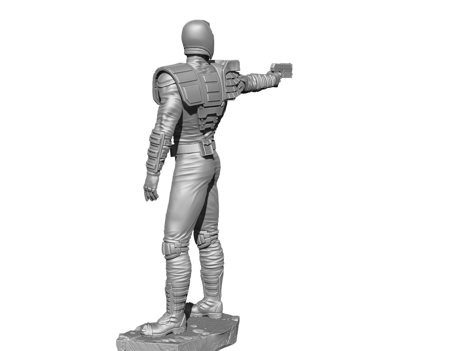 Judge Dredd for 3D printing STL 3D print model_6