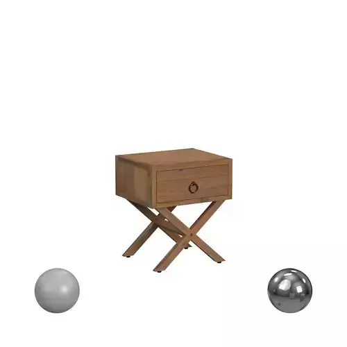 Lark Natural Wood End Table Light Brown