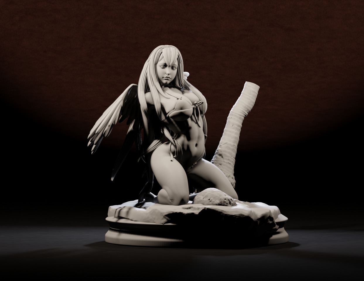 Gabriel HighSchool DXD - 1TO10 STL FILE 3D PRINT MODEL 3D print model_34