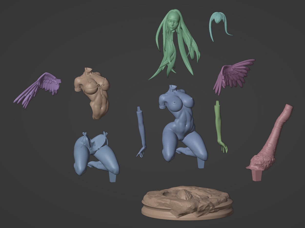 Gabriel HighSchool DXD - 1TO10 STL FILE 3D PRINT MODEL 3D print model_35