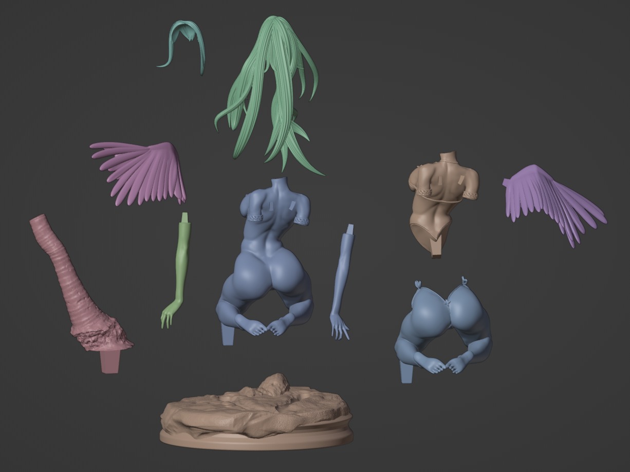 Gabriel HighSchool DXD - 1TO10 STL FILE 3D PRINT MODEL 3D print model_36