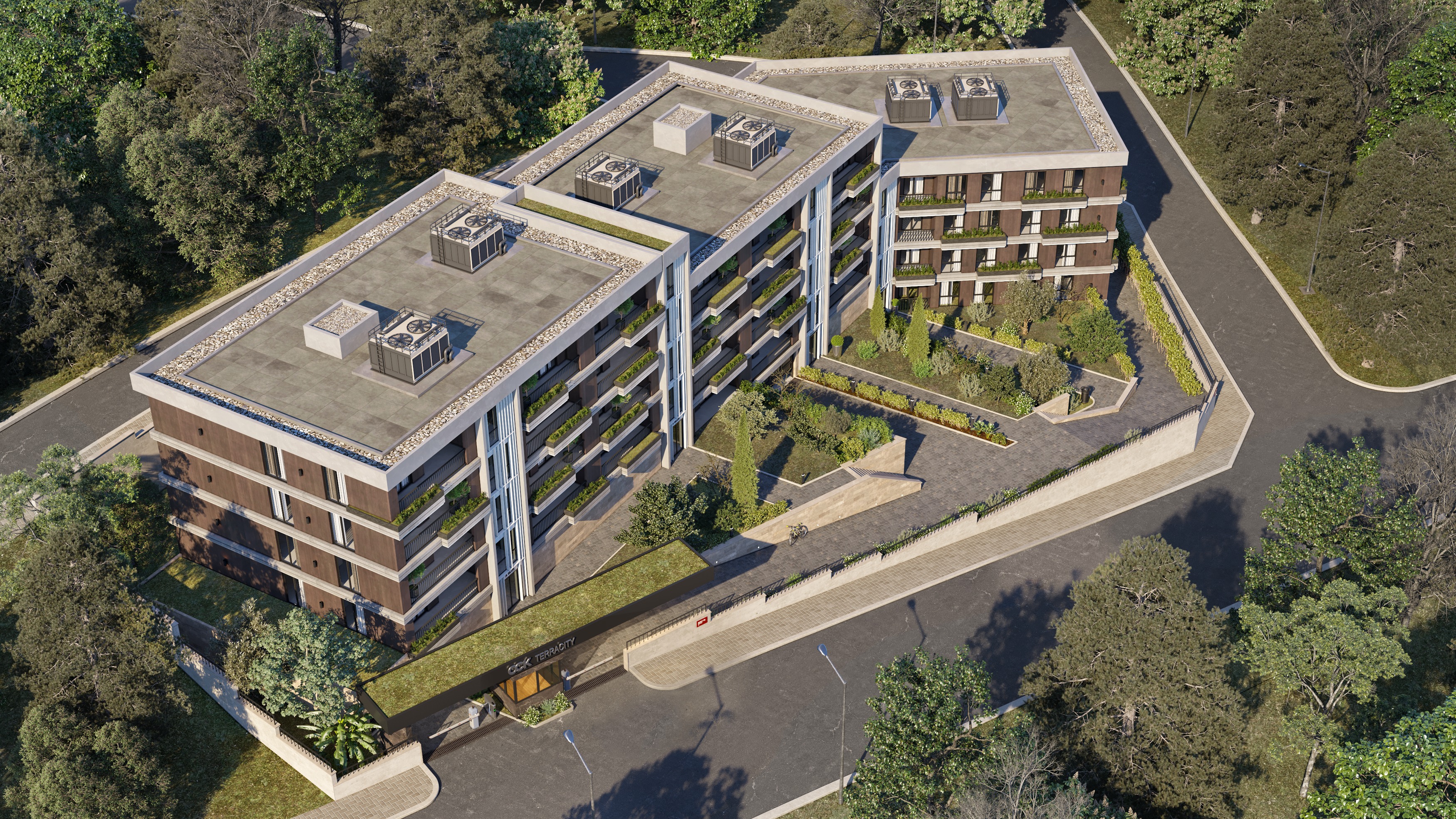 Residence Project - Corona Exterior Scene 3D model_3