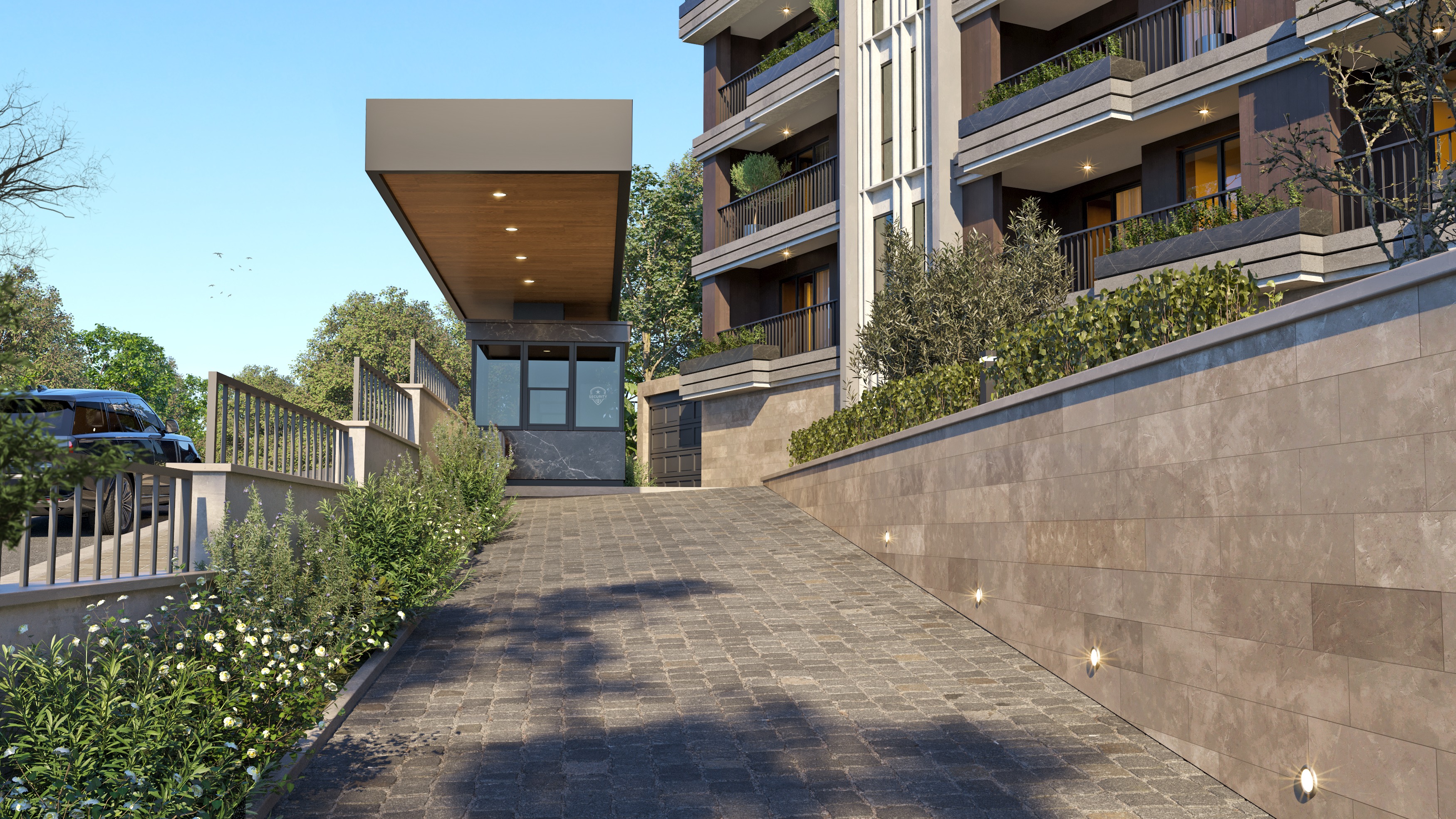 Residence Project - Corona Exterior Scene 3D model_5
