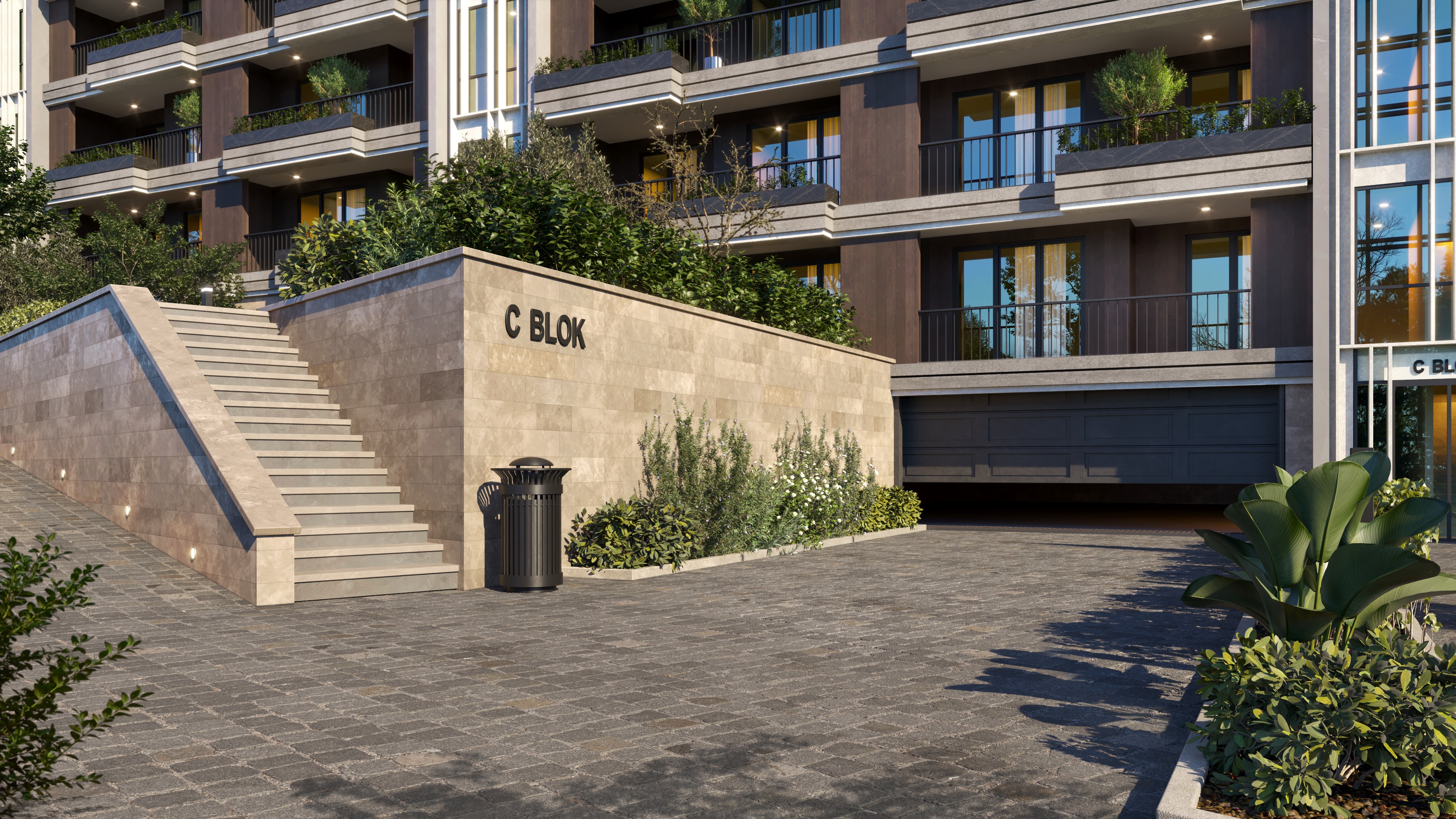 Residence Project - Corona Exterior Scene 3D model_1