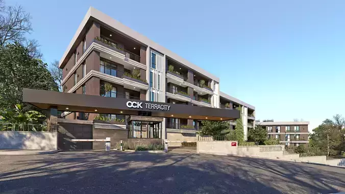 Residence Project - Corona Exterior Scene 3D model