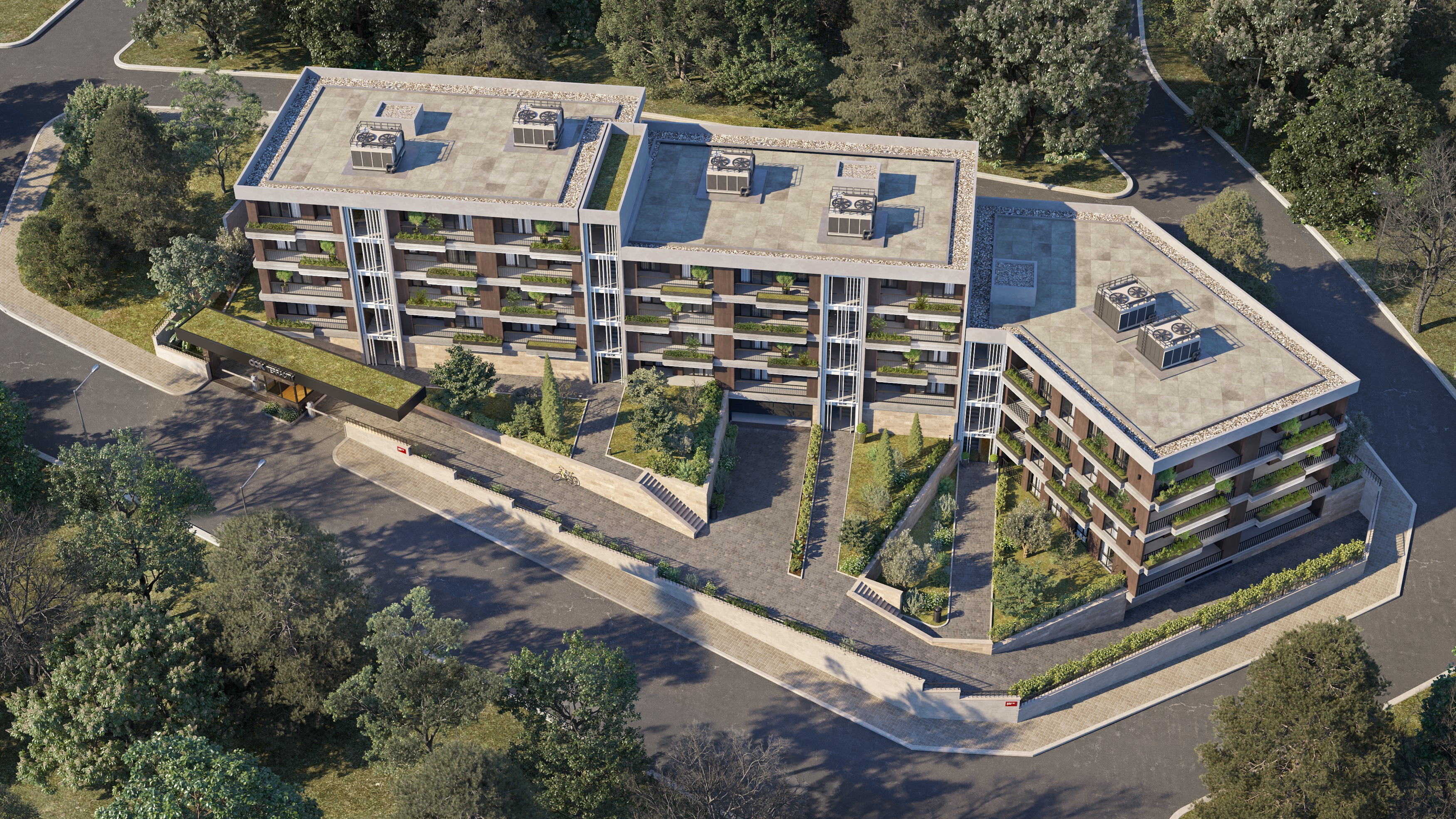 Residence Project - Corona Exterior Scene 3D model_4