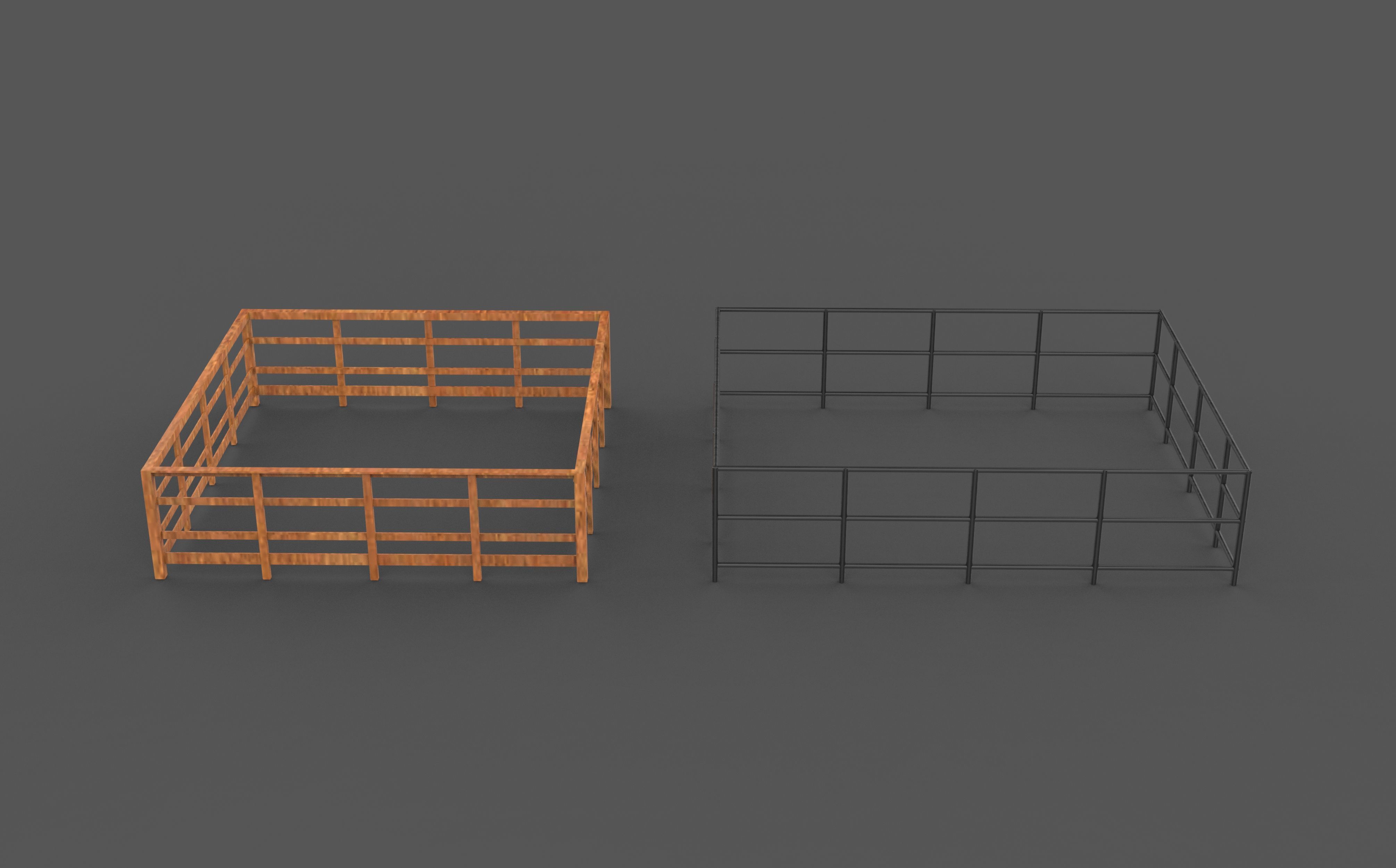 fence 3D model_5