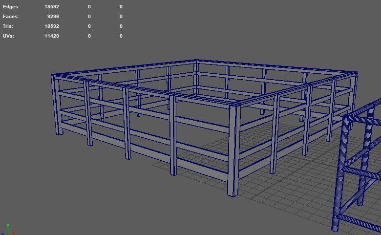 fence 3D model_9