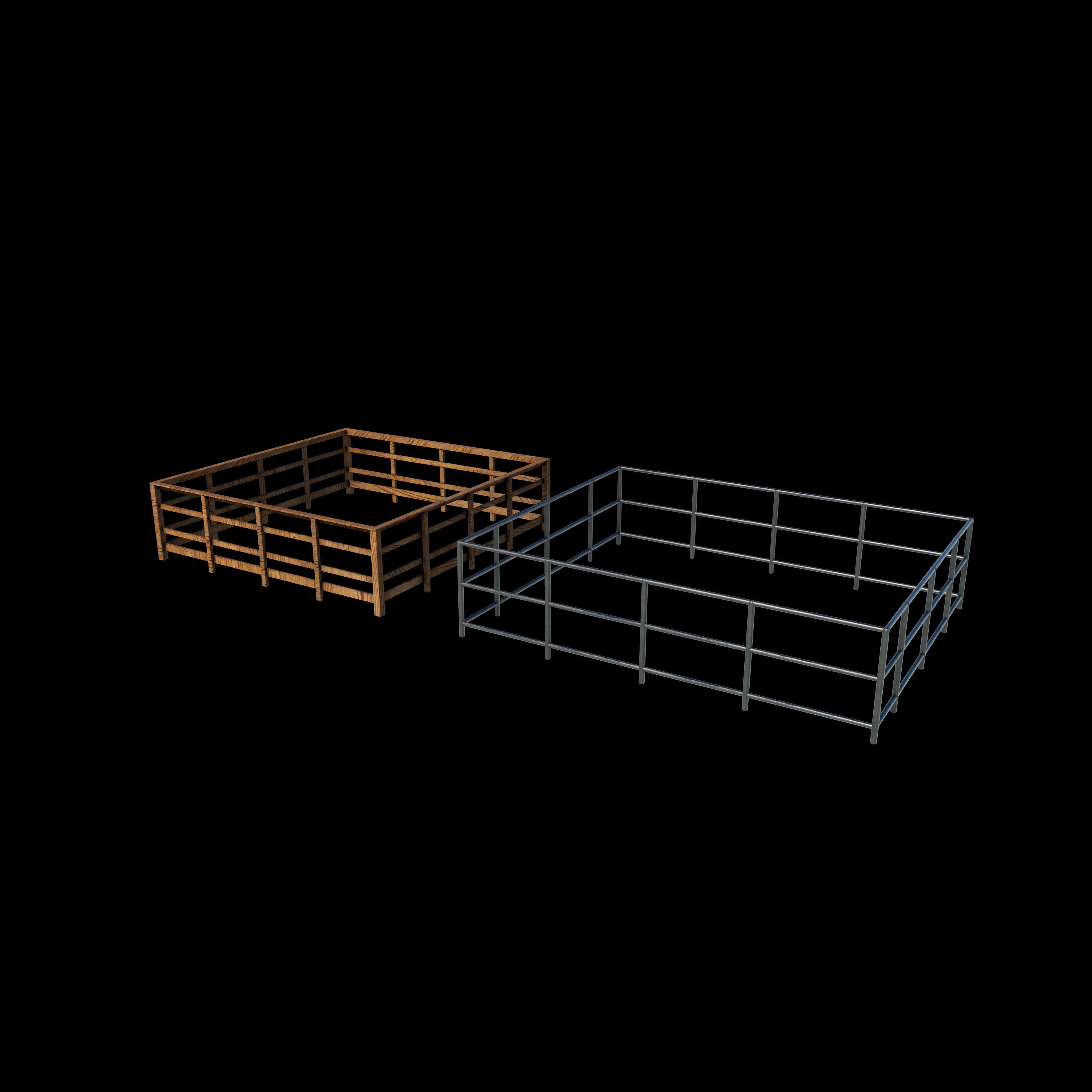 fence 3D model_3