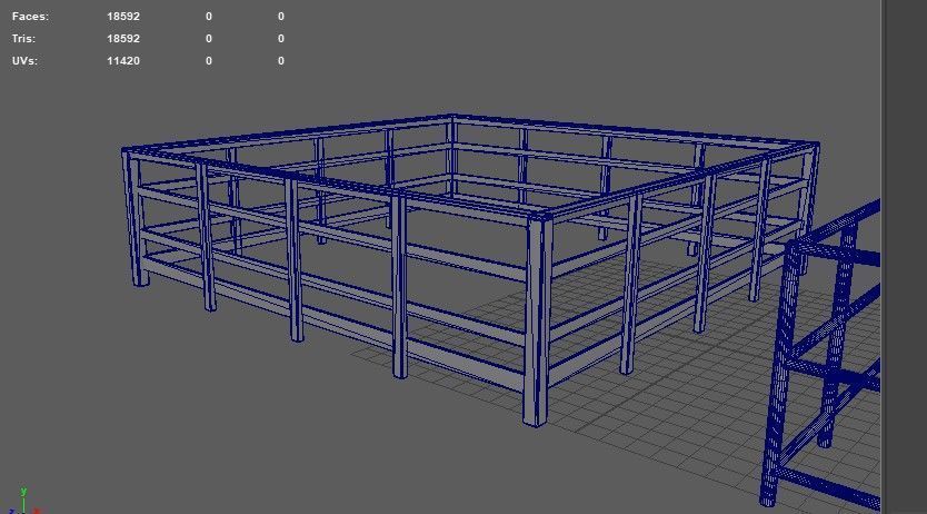 fence 3D model_11