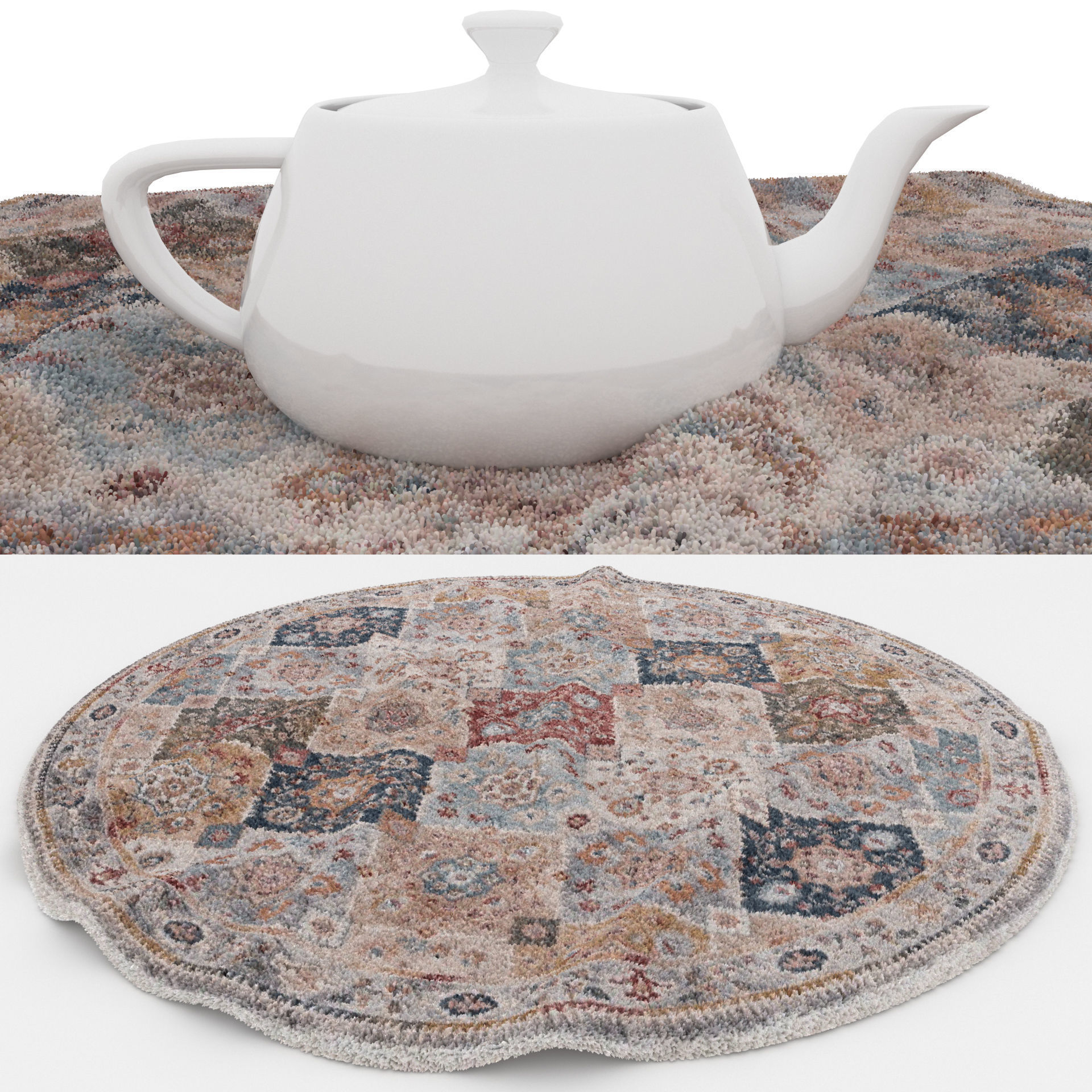 Rugs No 999 Low-poly 3D model_1