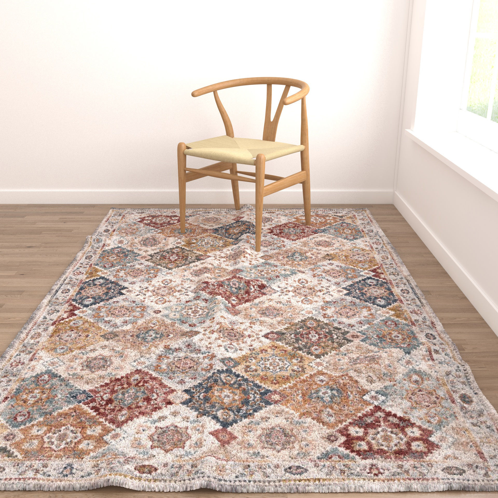 Rugs No 999 Low-poly 3D model_4