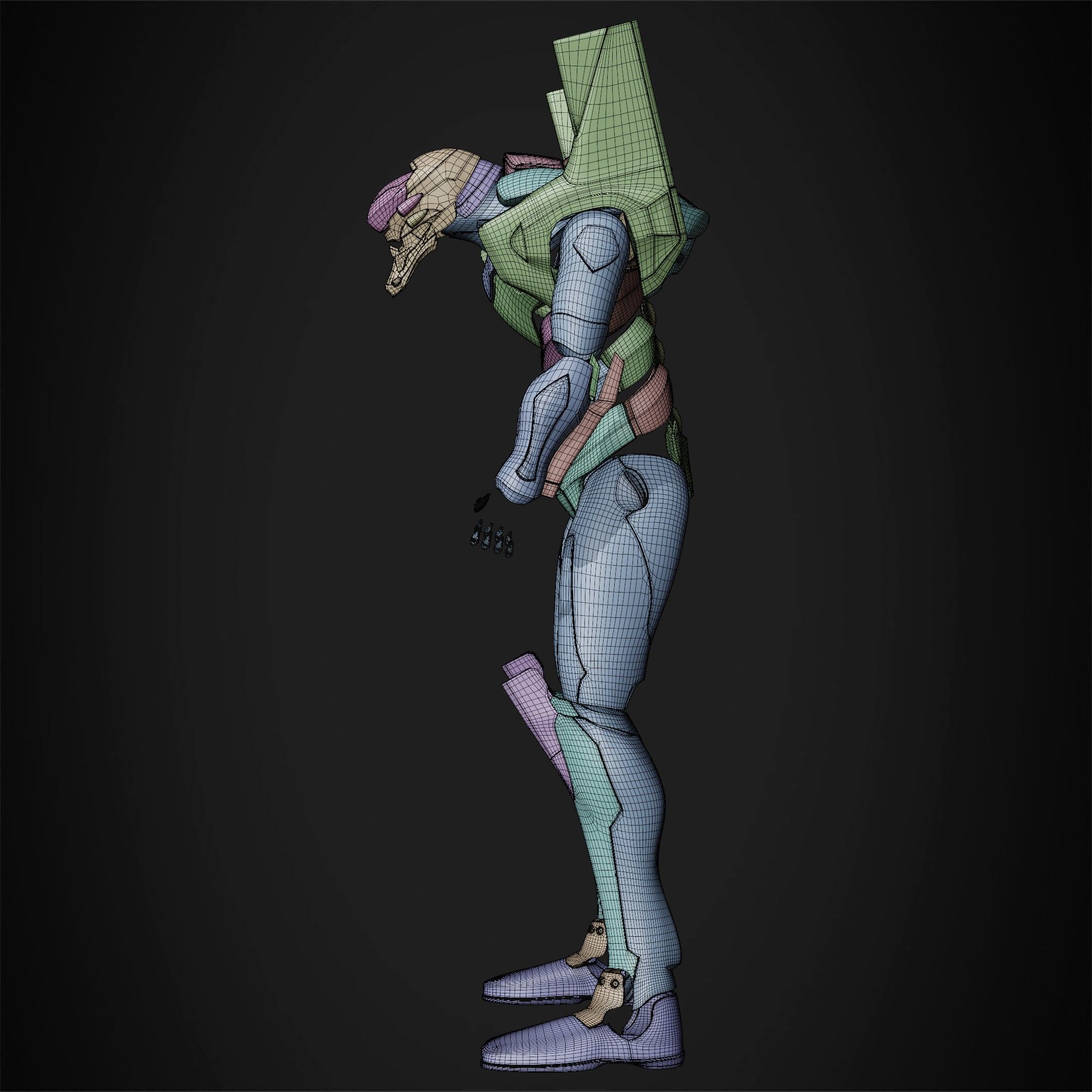 Evangelion EVA-02 Full Armor for Cosplay 3D print model_16