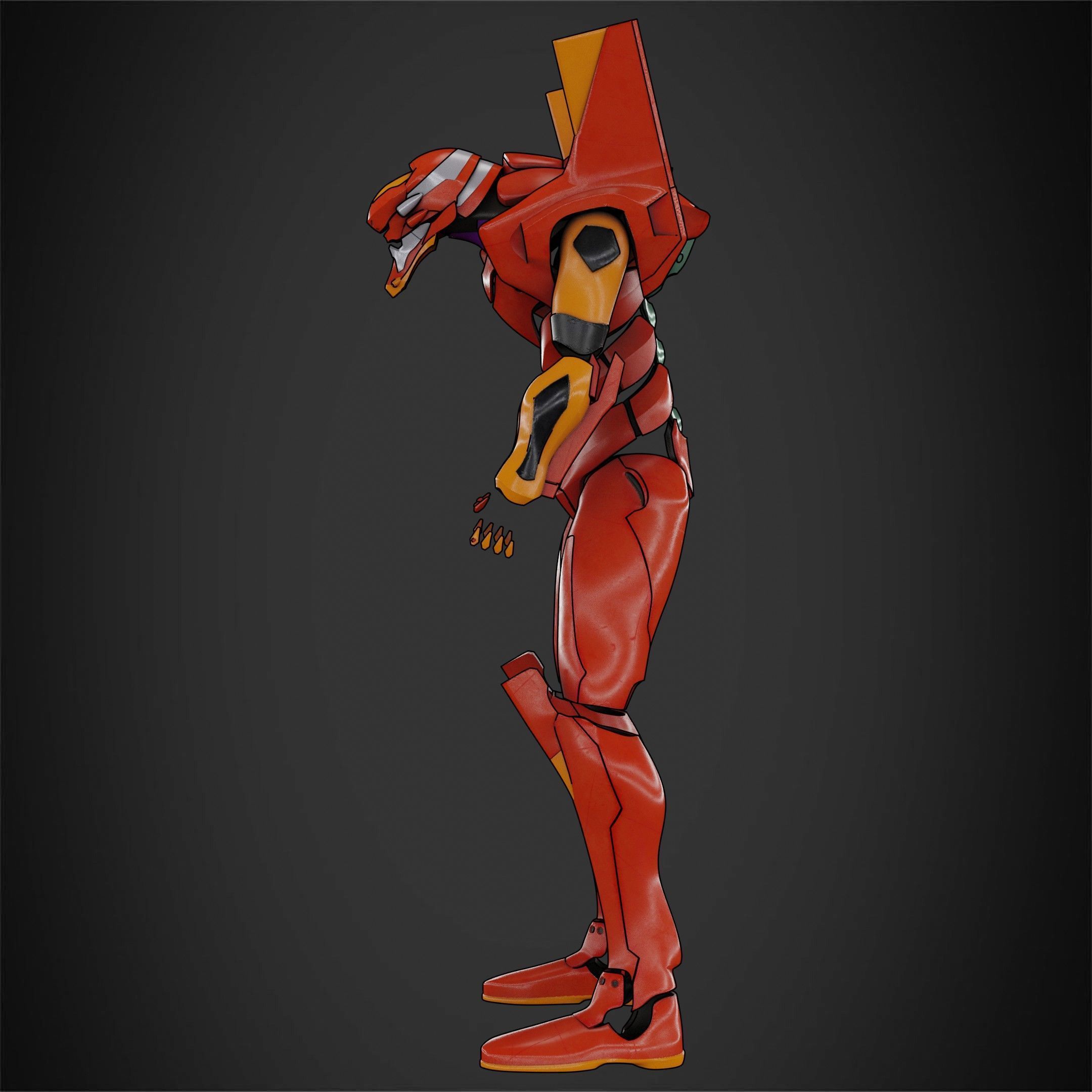 Evangelion EVA-02 Full Armor for Cosplay 3D print model_5