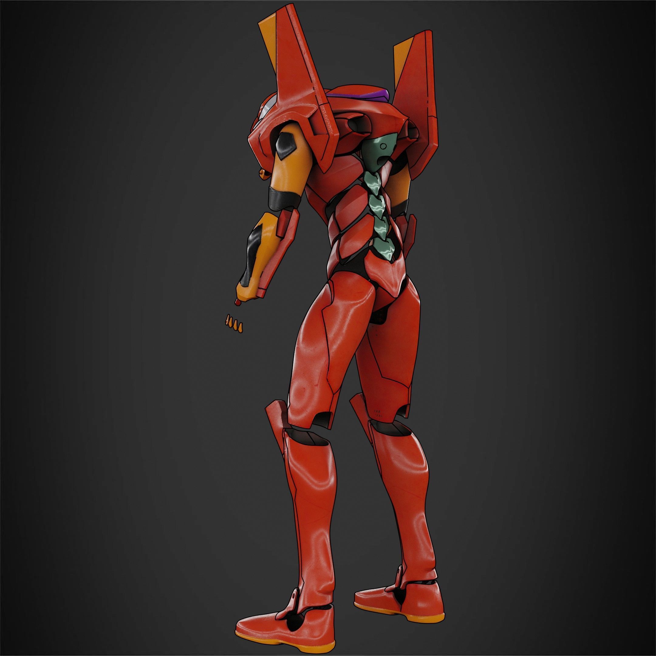 Evangelion EVA-02 Full Armor for Cosplay 3D print model_6