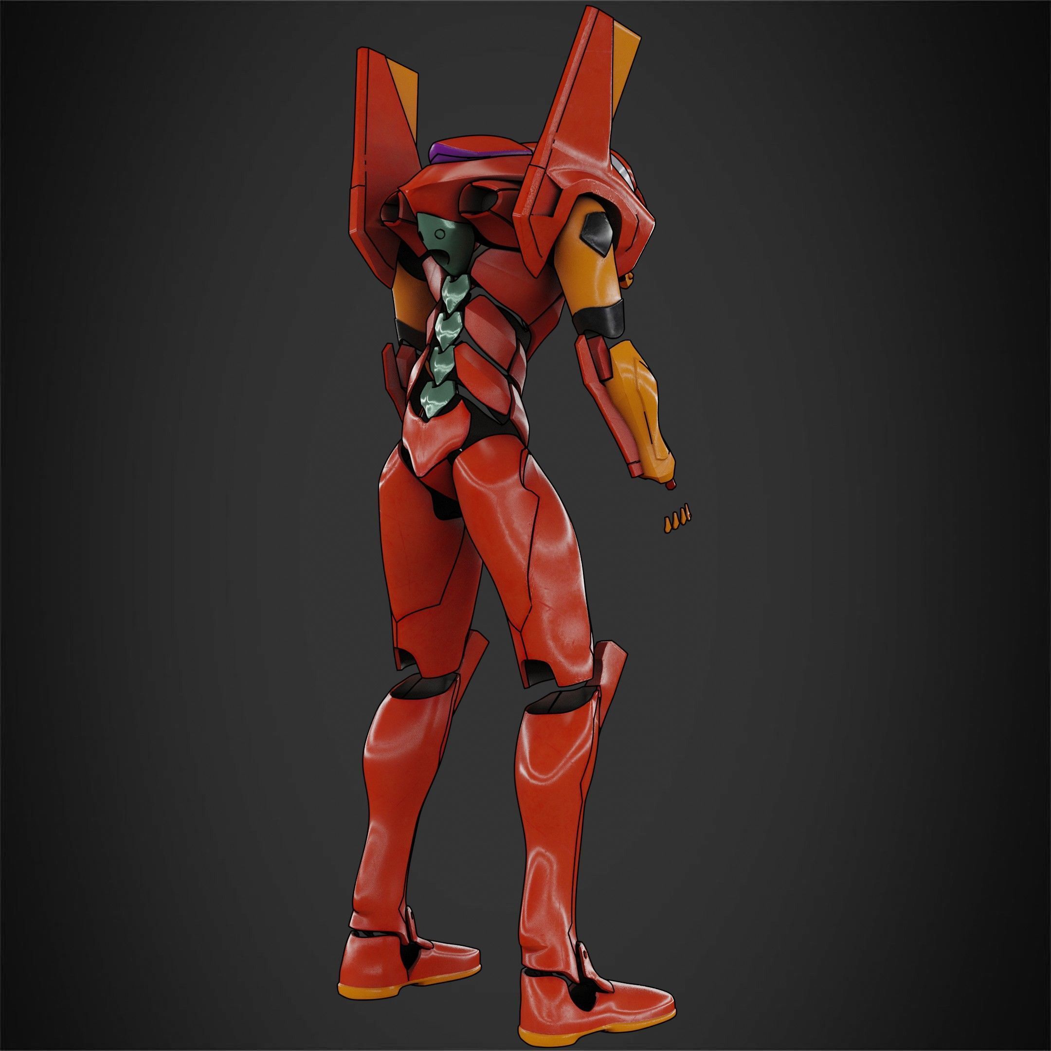 Evangelion EVA-02 Full Armor for Cosplay 3D print model_8