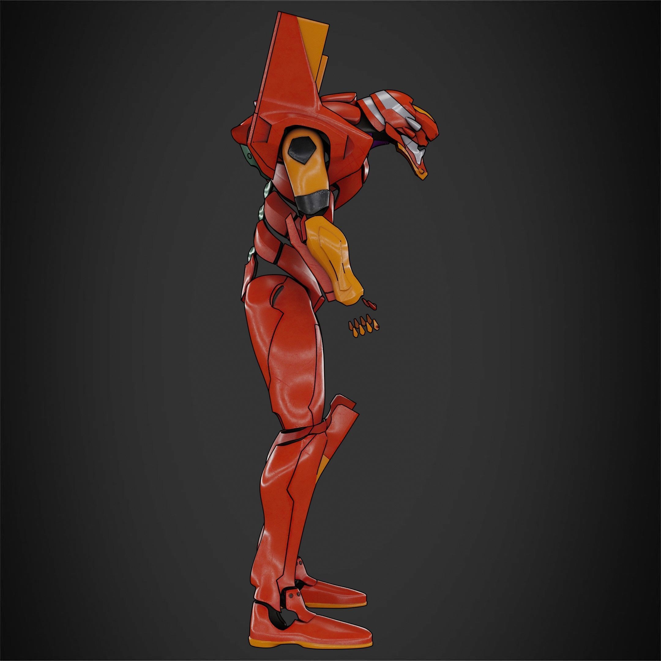 Evangelion EVA-02 Full Armor for Cosplay 3D print model_9