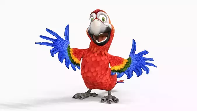 Parrot Scarlet Macaw  3D print model