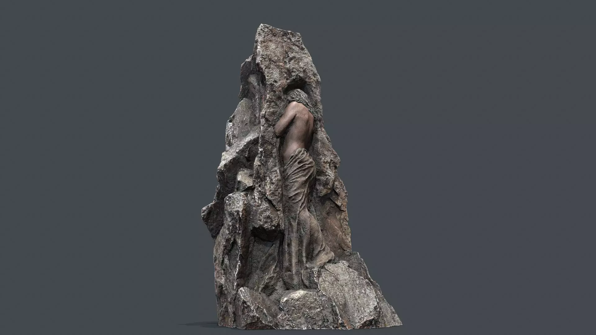 statue  Low-poly 3D model_0