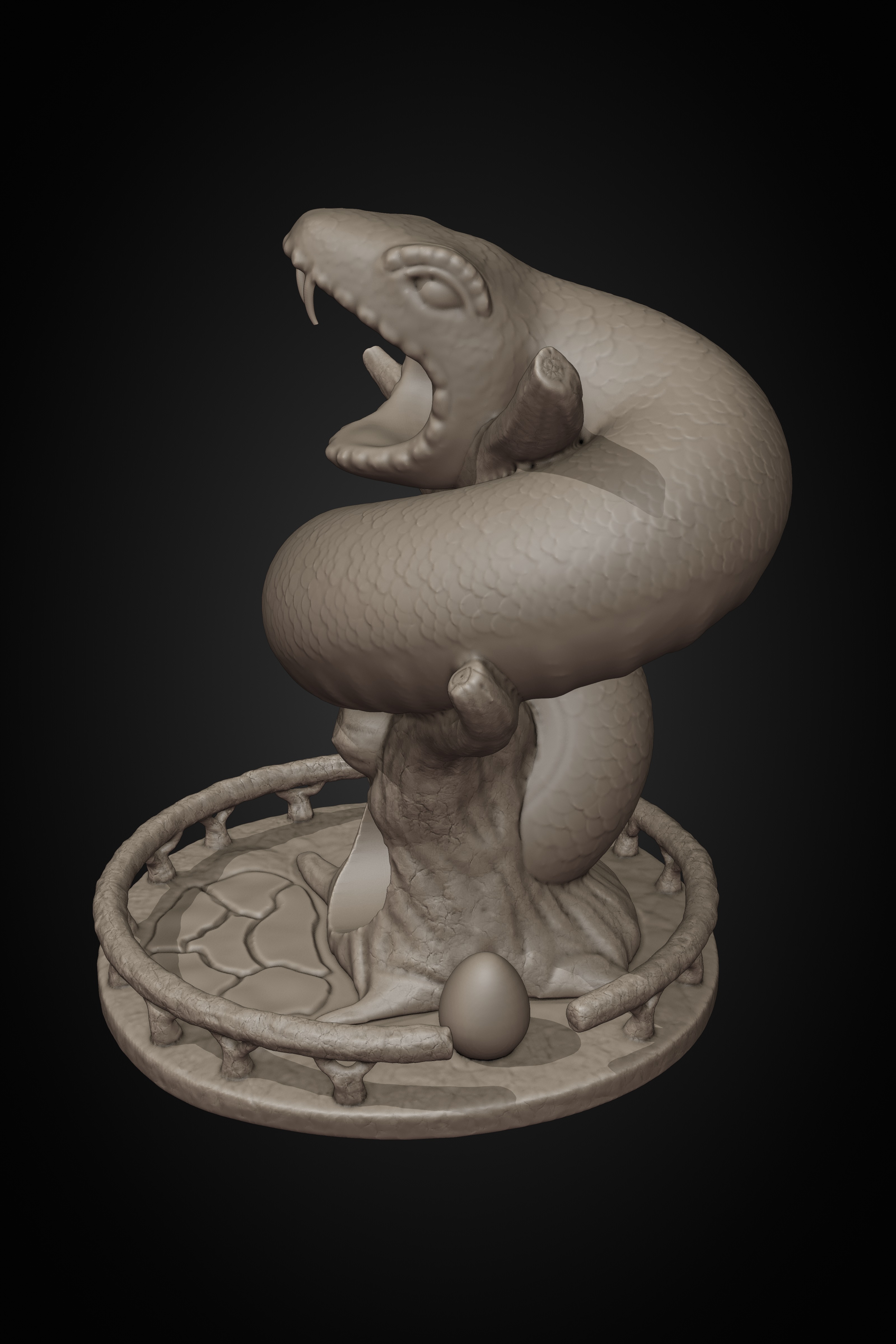 Snake dice shaker for 3D printer 3D print model_2