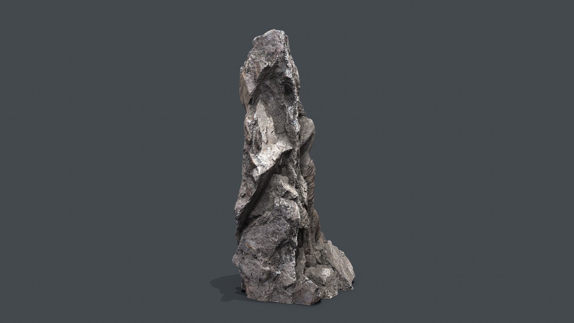 woman Statue Low-poly 3D model_9