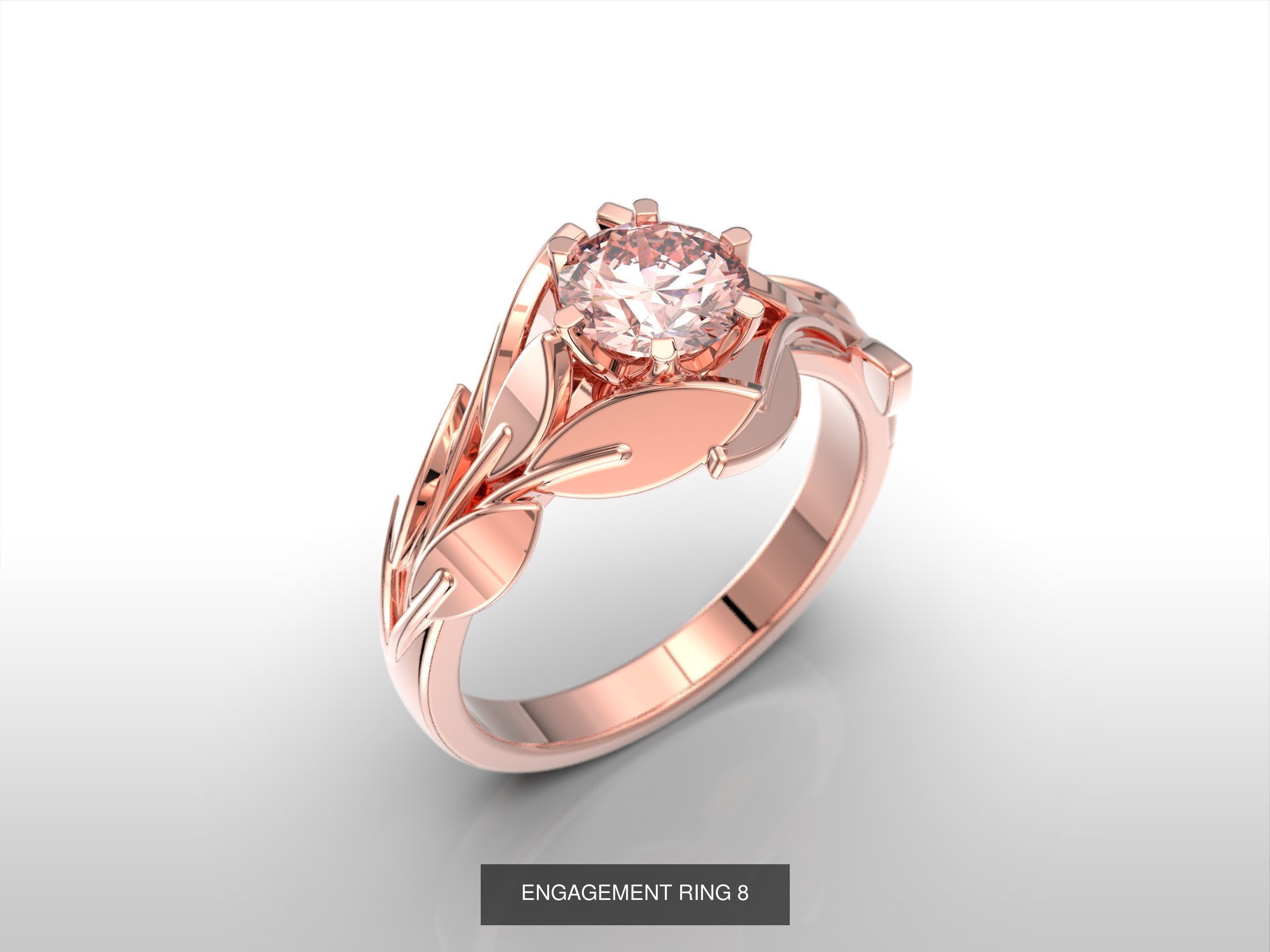 ENGAGEMENT RINGS 3D Model Collection_10