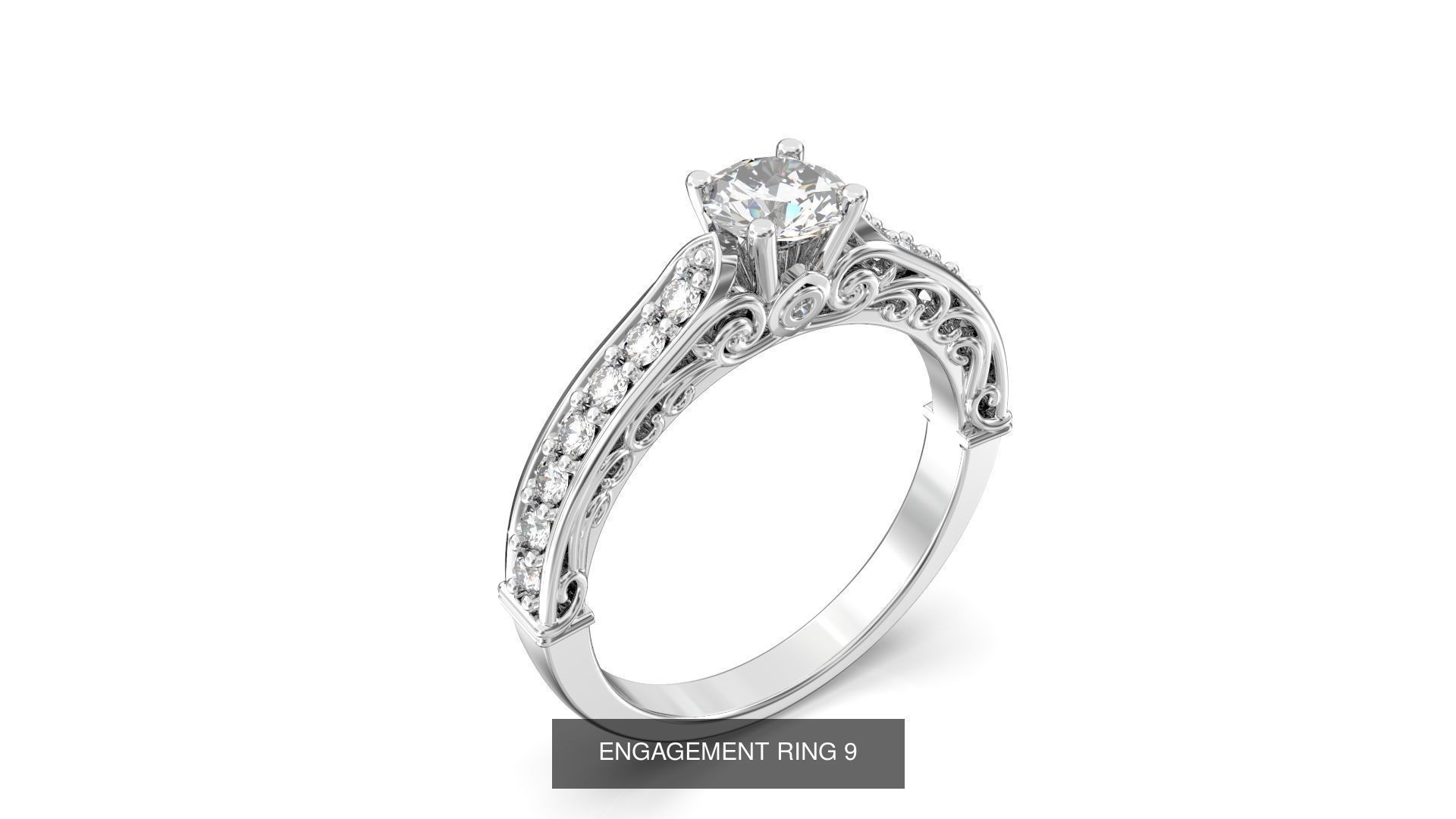 ENGAGEMENT RINGS 3D Model Collection_11