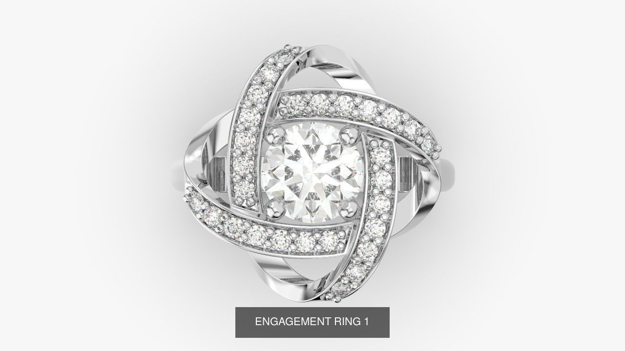 ENGAGEMENT RINGS 3D Model Collection_4