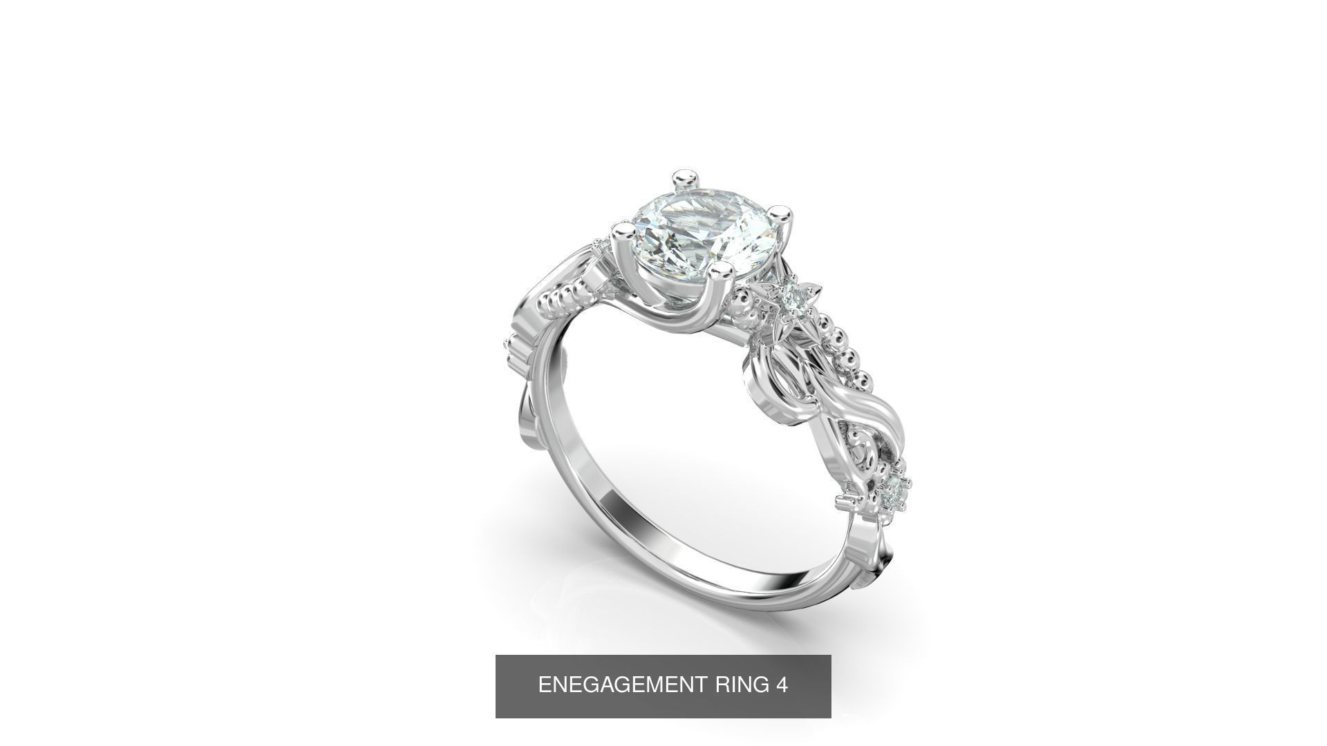ENGAGEMENT RINGS 3D Model Collection_7