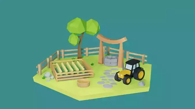 Small corn farm