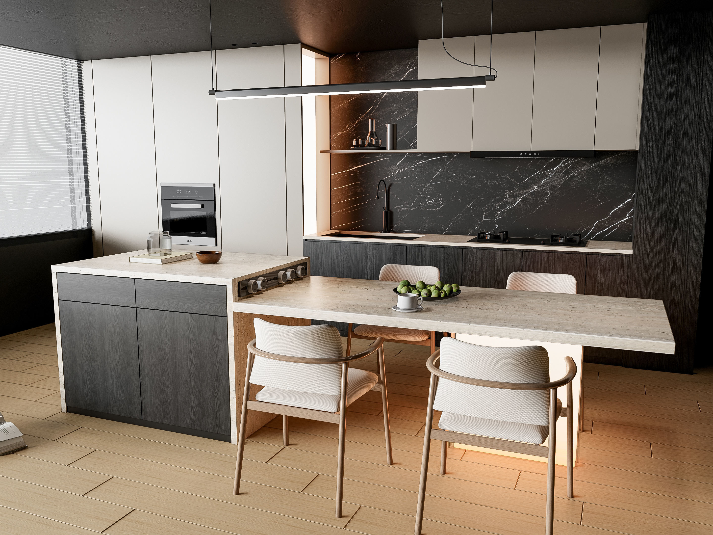 Kitchen Modern interior 86 3D model_3
