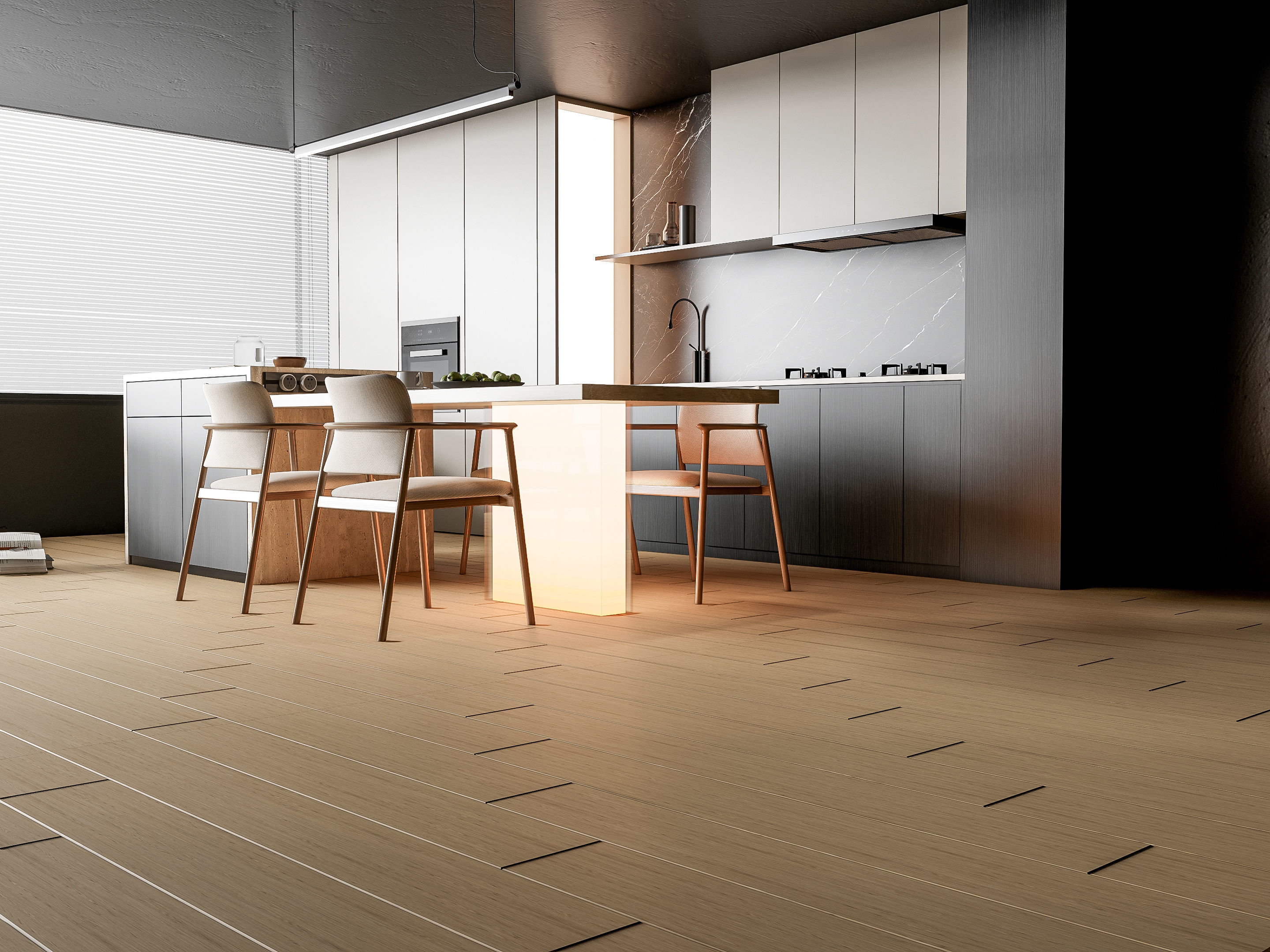 Kitchen Modern interior 86 3D model_13