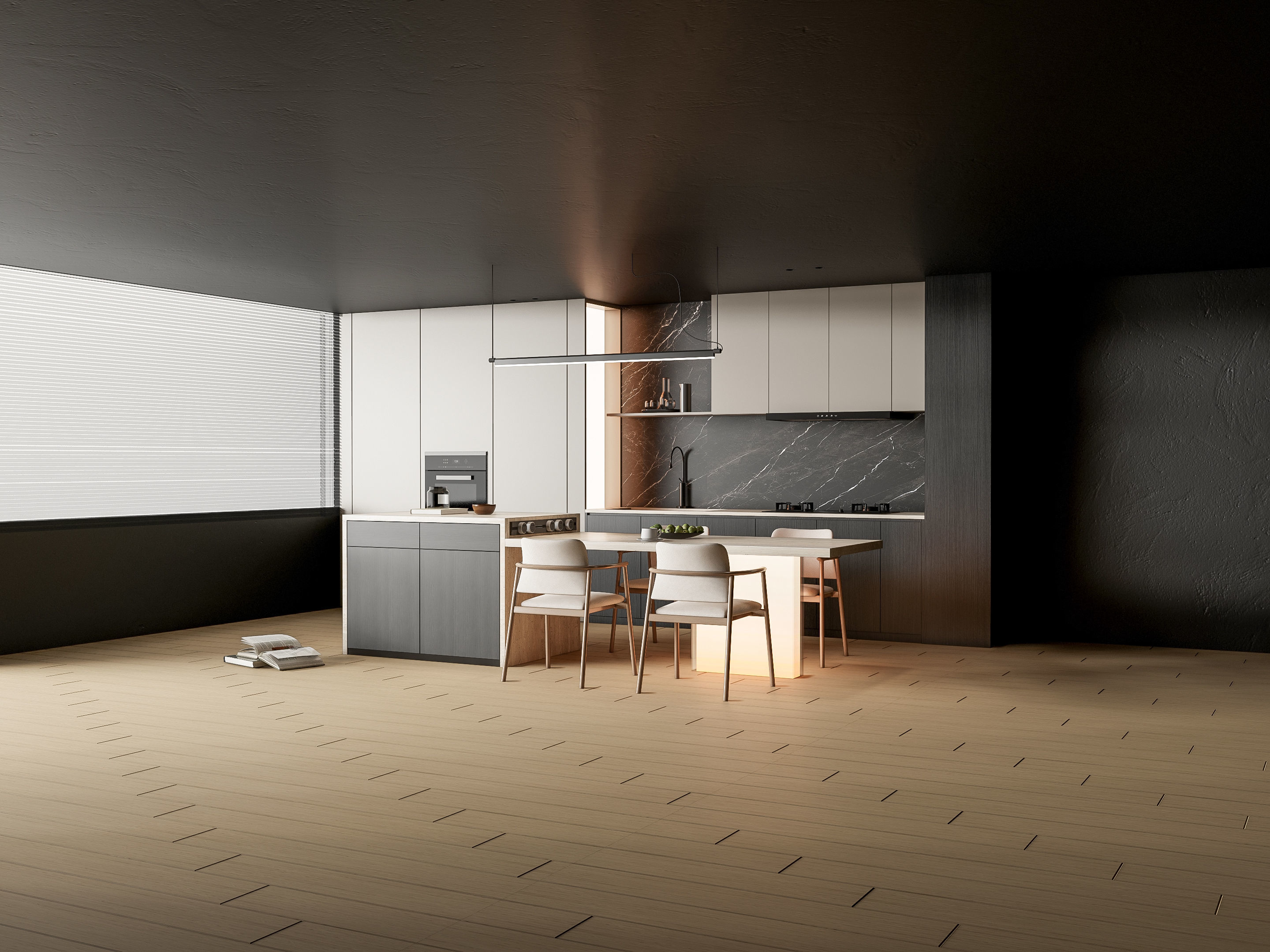 Kitchen Modern interior 86 3D model_15