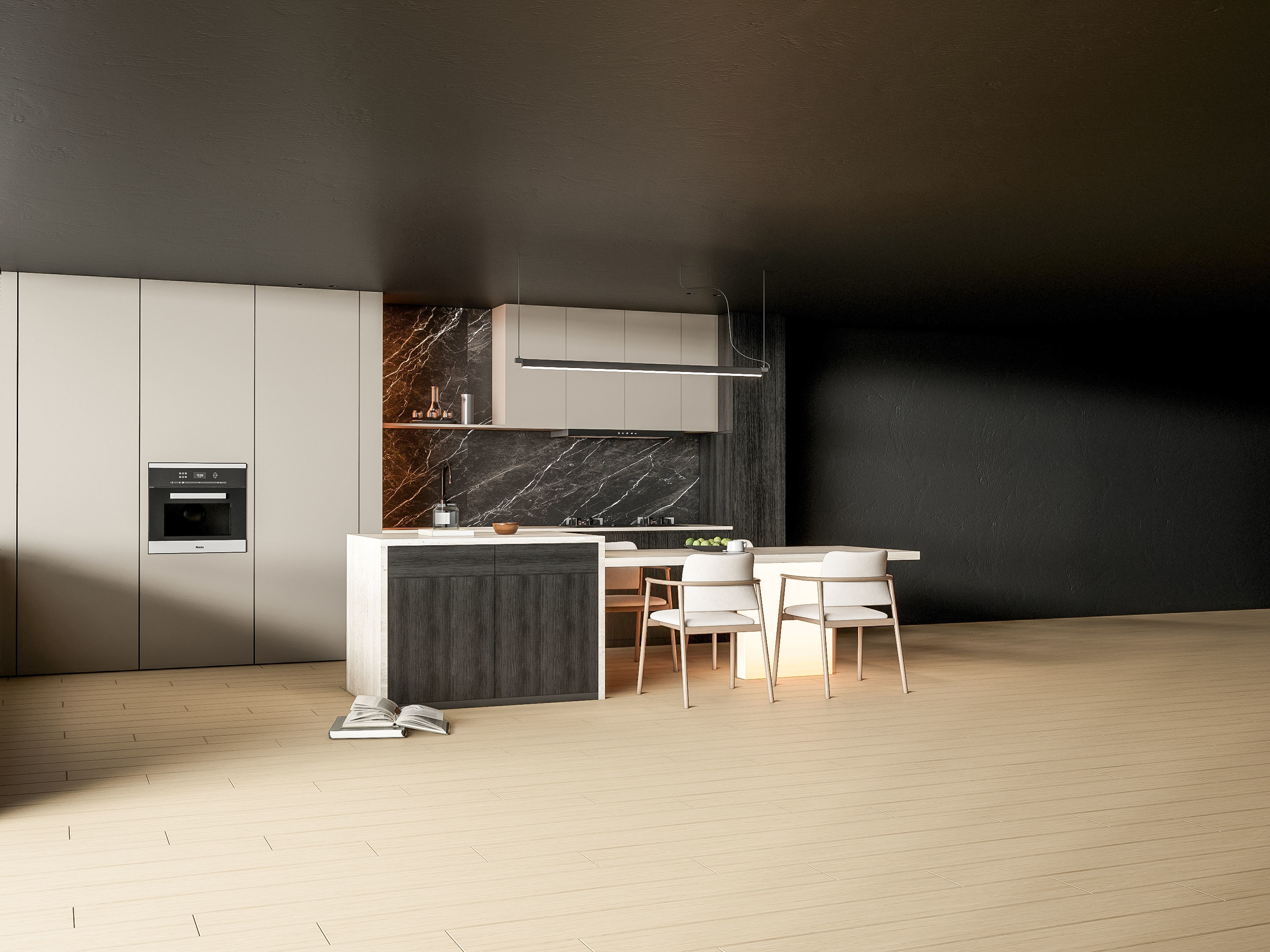 Kitchen Modern interior 86 3D model_14