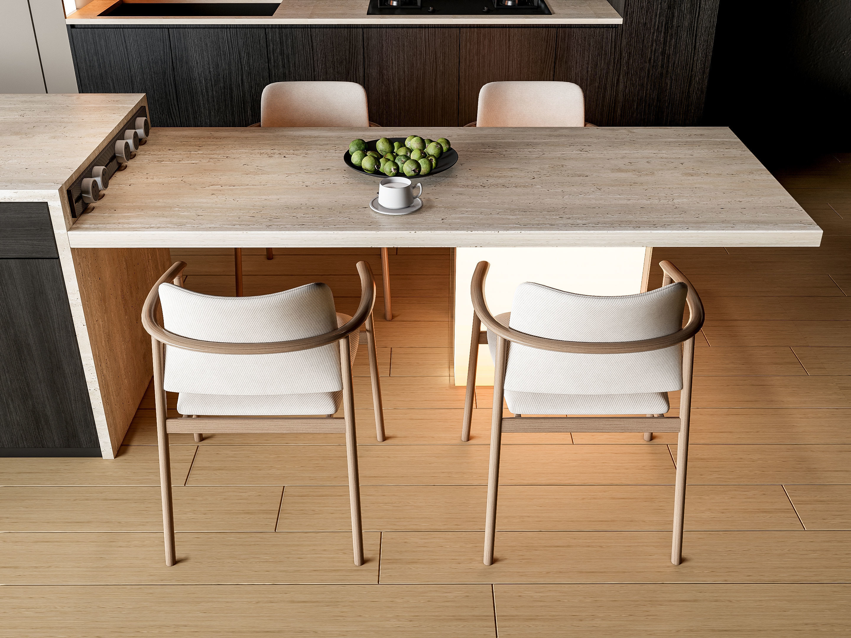 Kitchen Modern interior 86 3D model_5