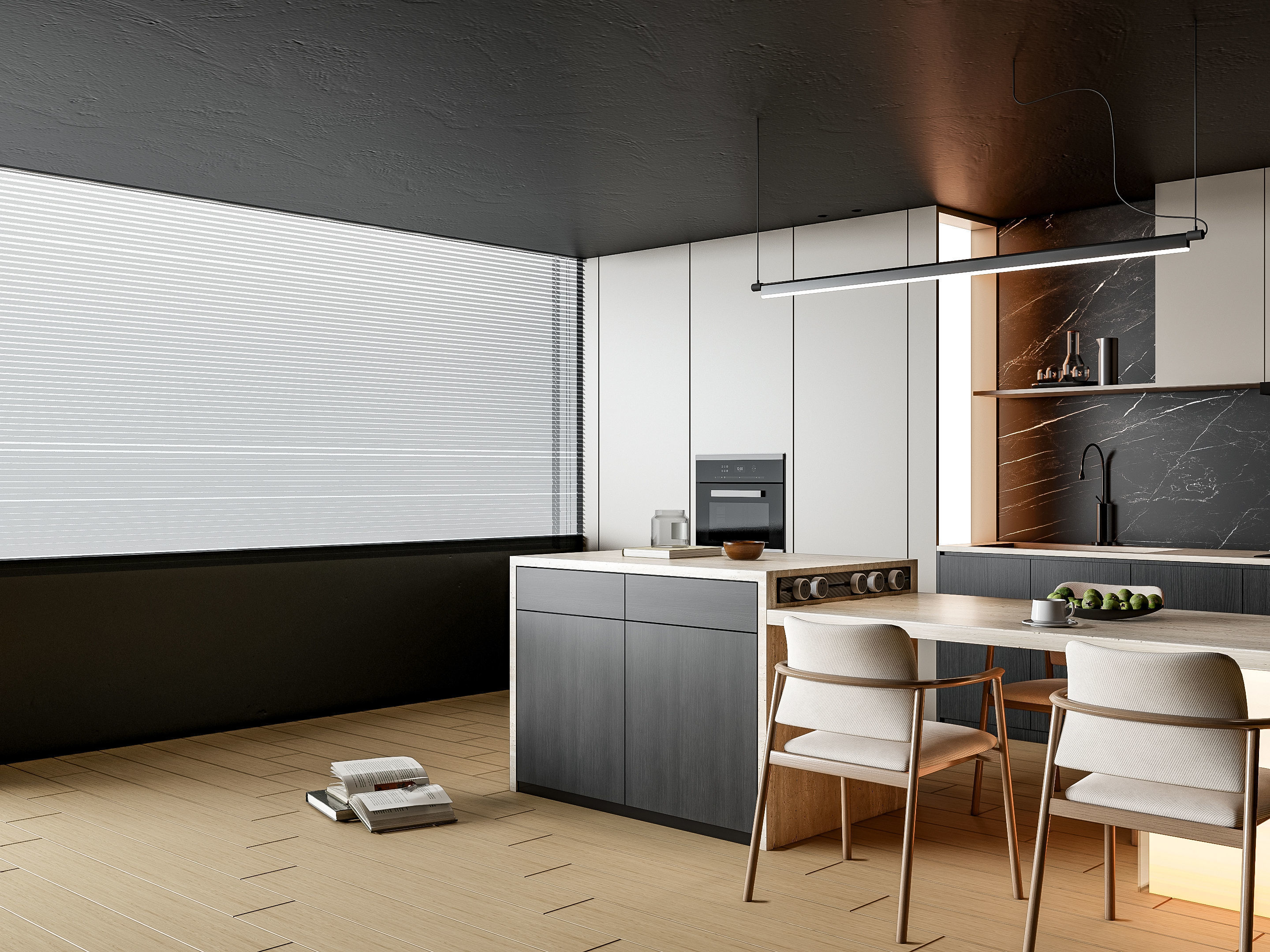 Kitchen Modern interior 86 3D model_10