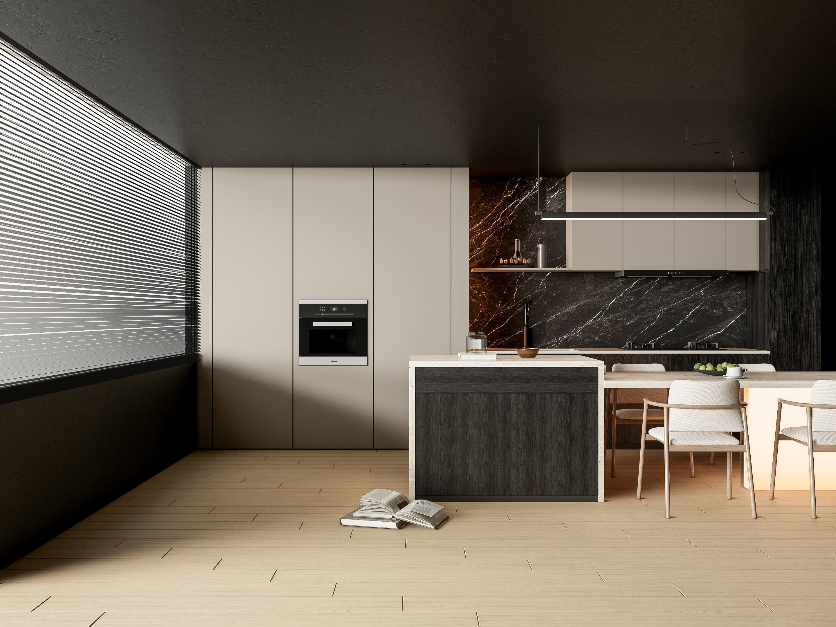 Kitchen Modern interior 86 3D model_16