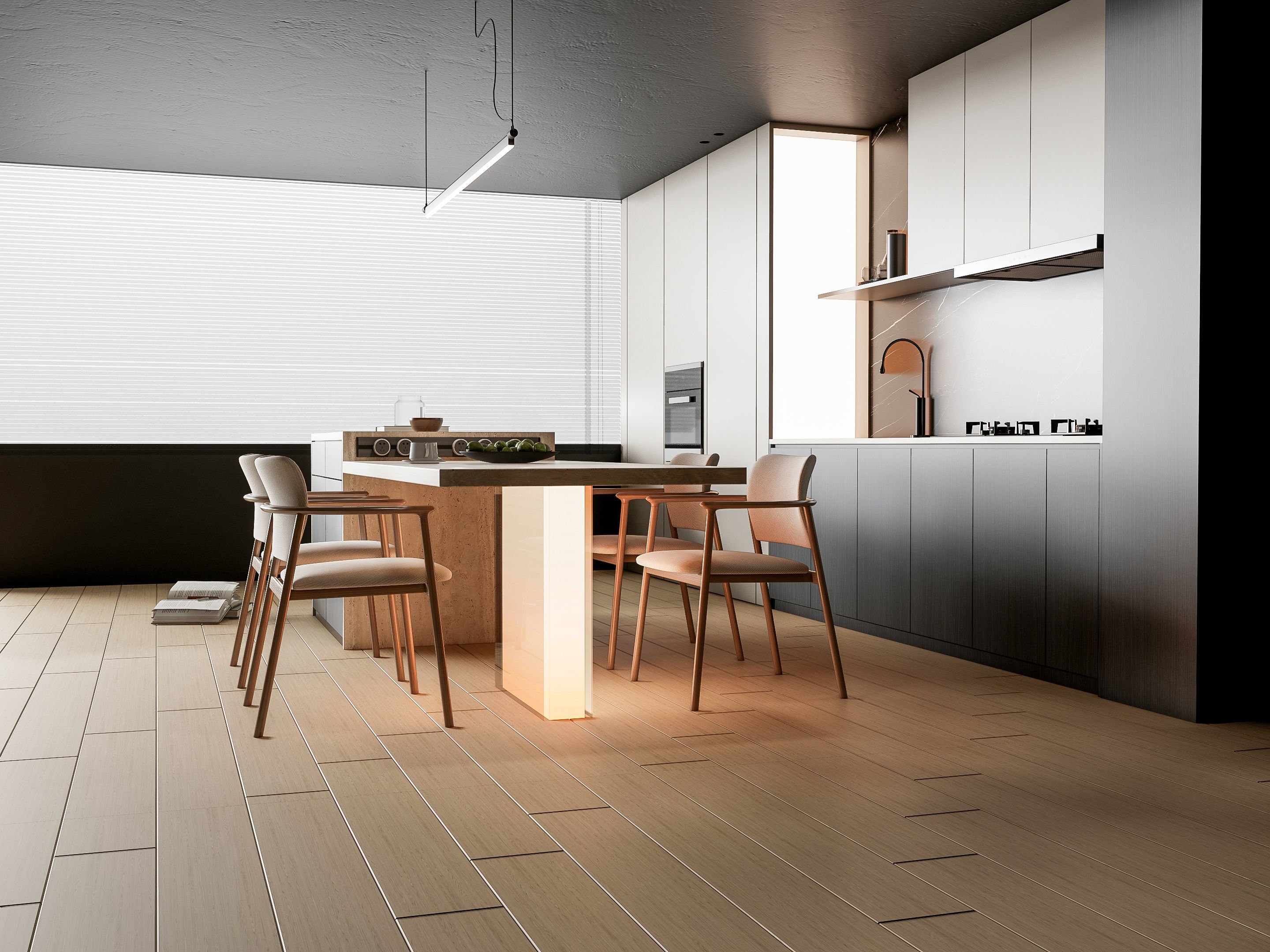 Kitchen Modern interior 86 3D model_12