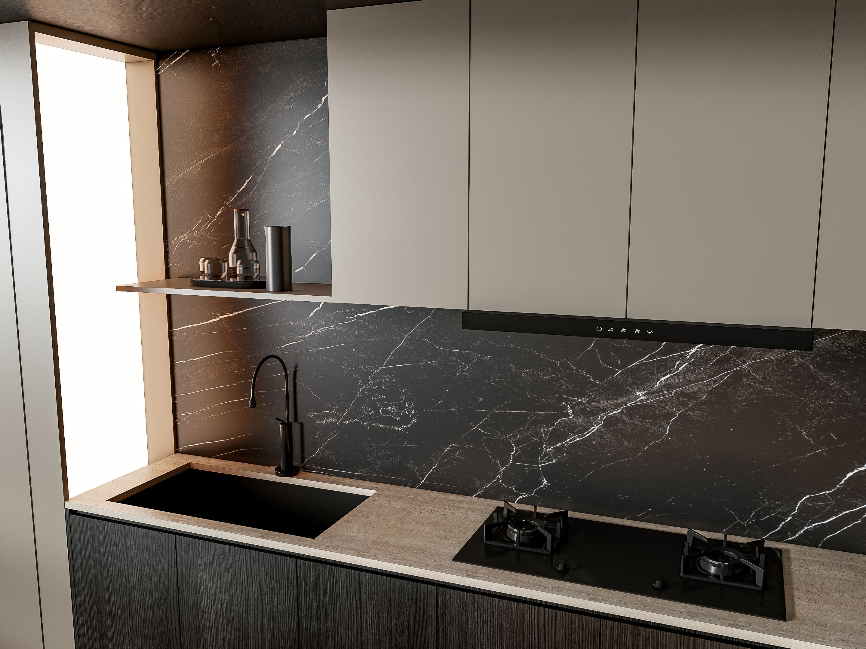 Kitchen Modern interior 86 3D model_4