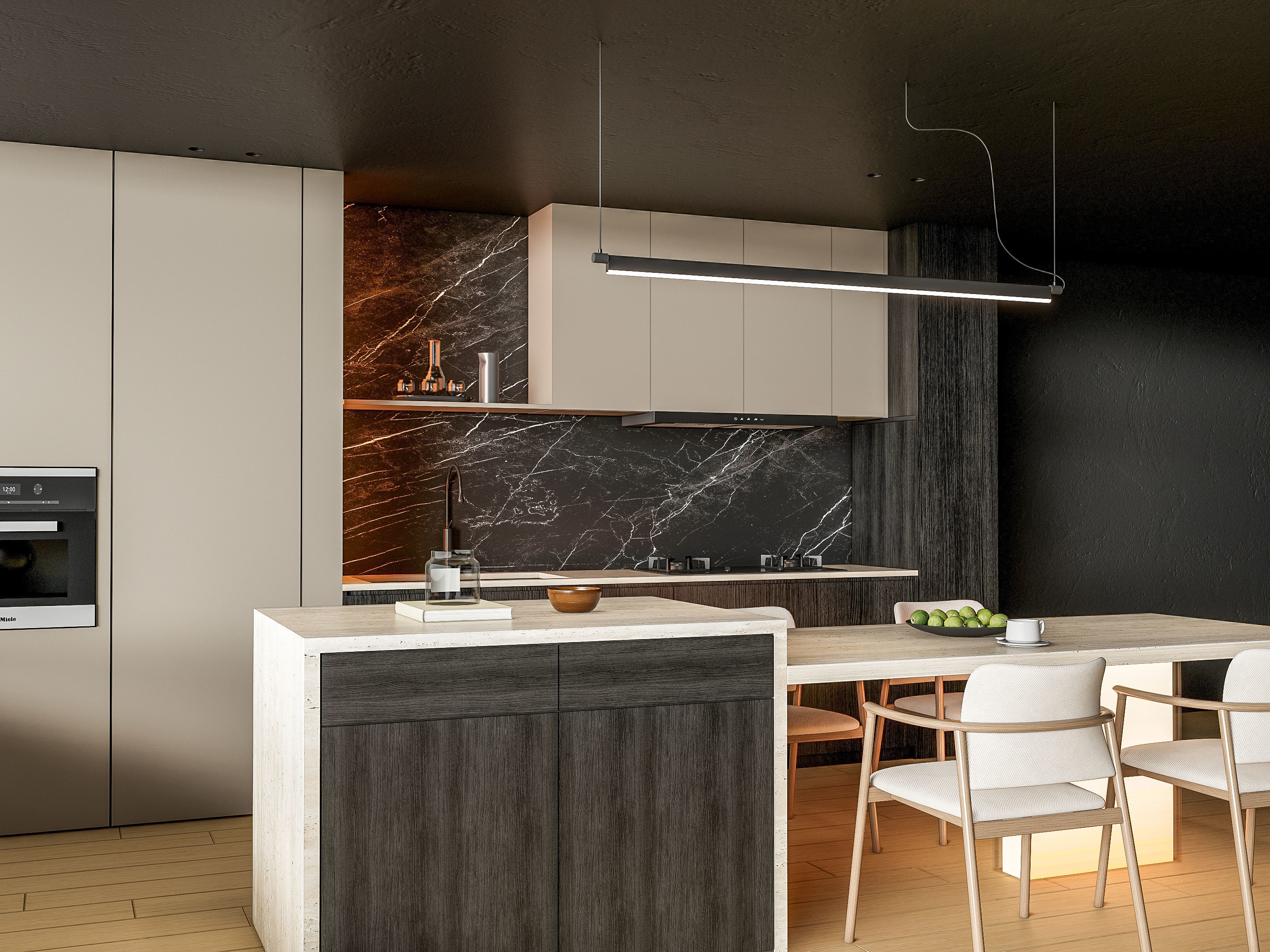 Kitchen Modern interior 86 3D model_11
