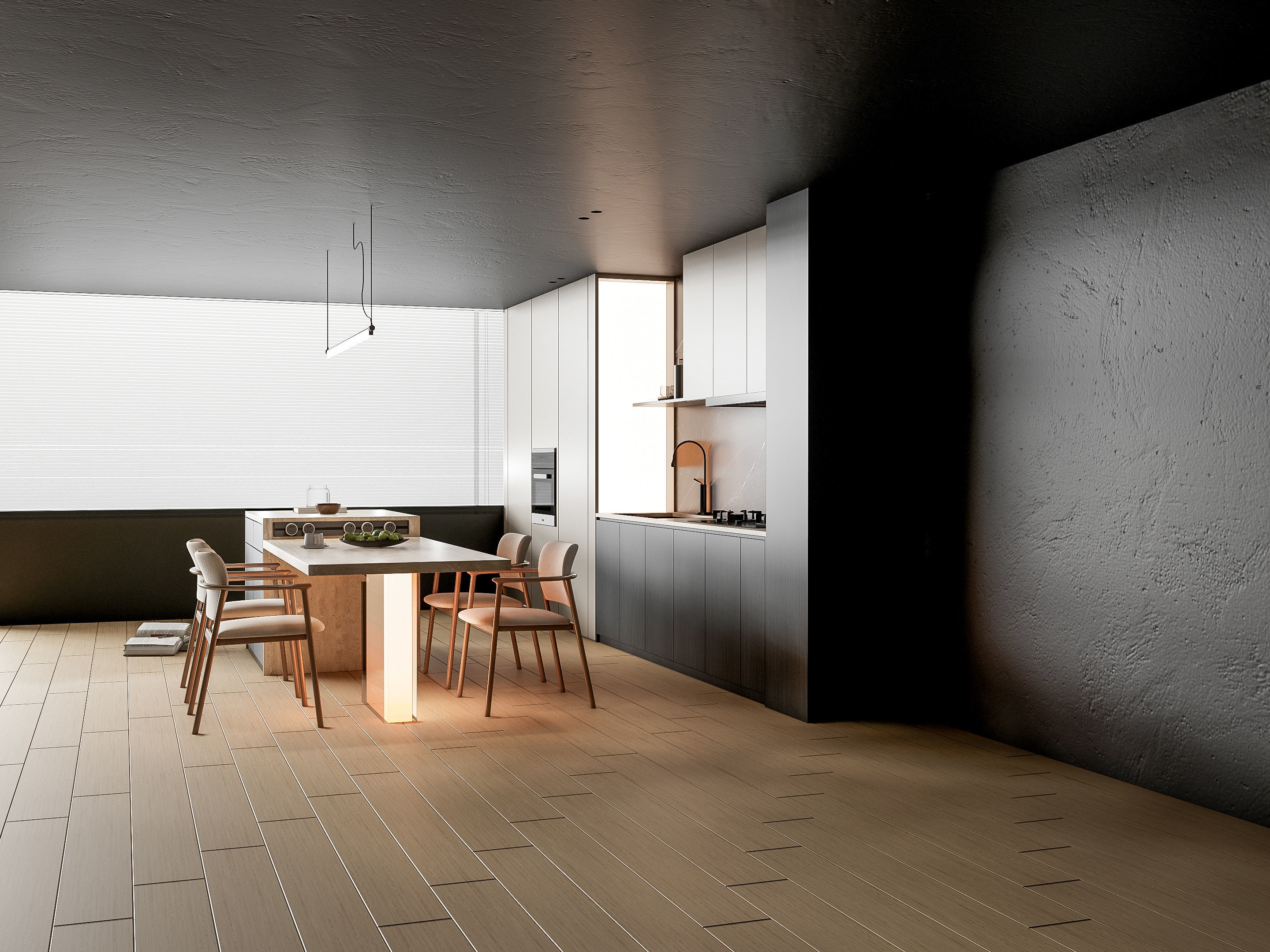 Kitchen Modern interior 86 3D model_17